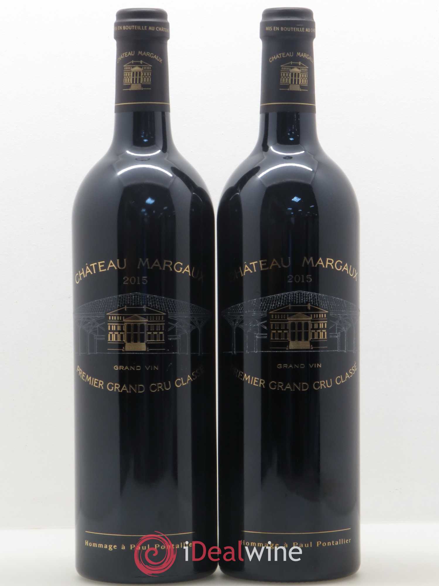 Château Margaux 1er Grand Cru Classé 2015 - Lot de 2 bouteilles - 0