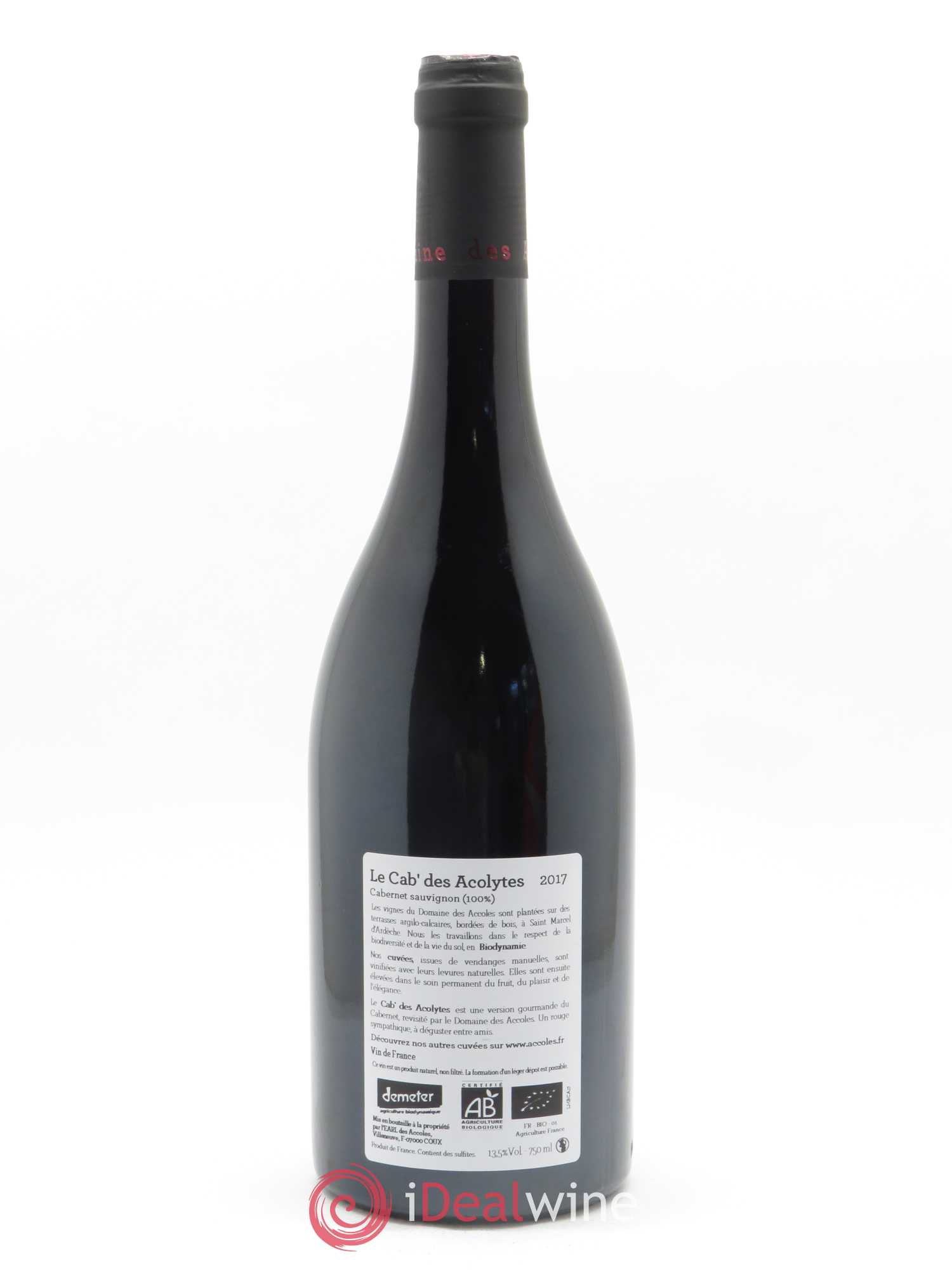 Ardèche Le Cab' des Acolytes Domaine des Accoles 2017 - Lot de 1 bouteille - 1