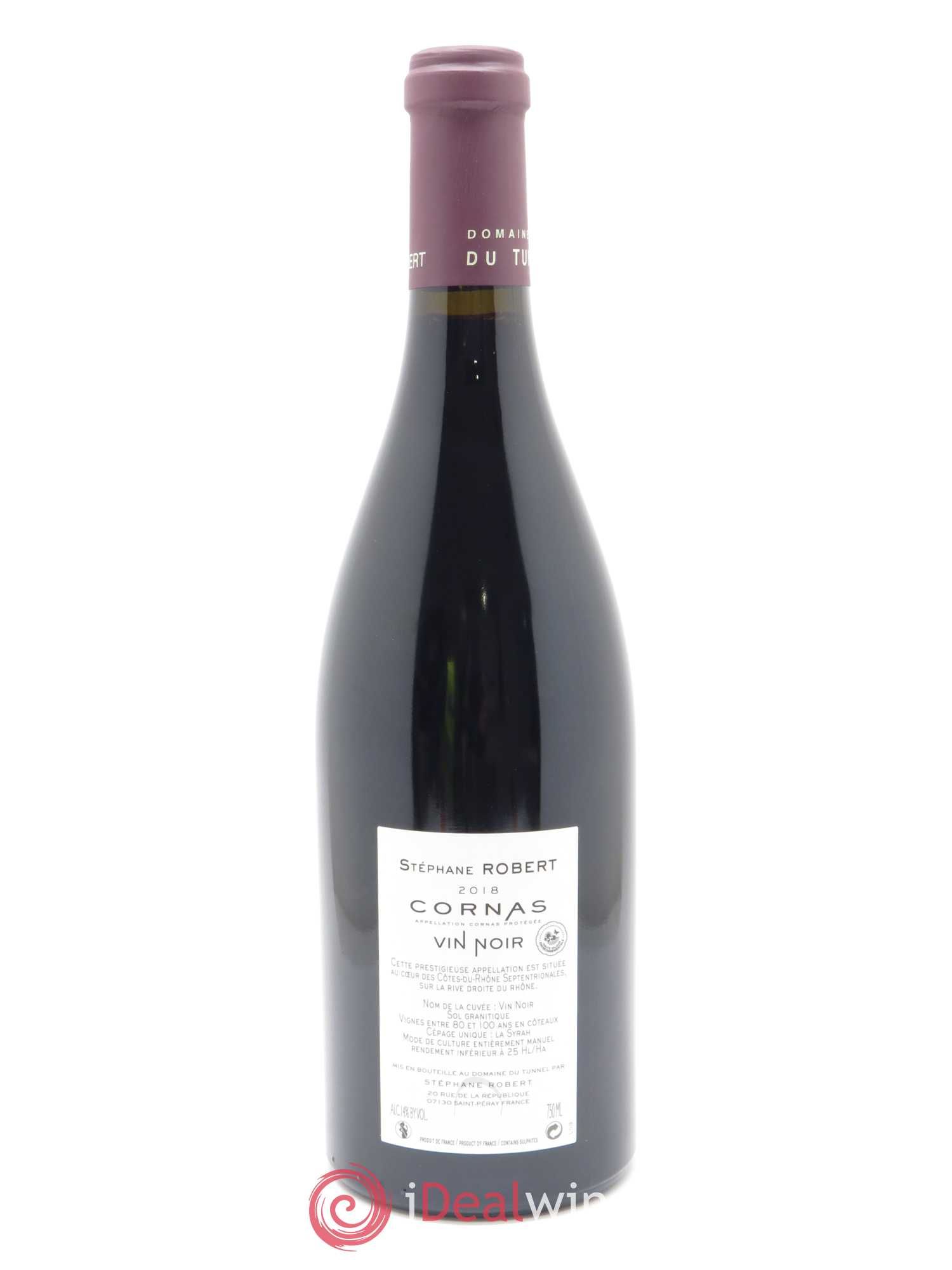 Cornas Vin Noir Tunnel (Domaine du) 2018 - Lot de 1 bouteille - 1