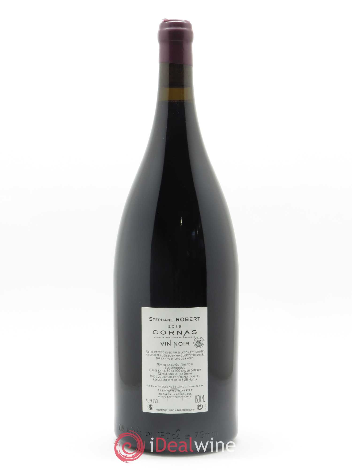Cornas Vin Noir Tunnel (Domaine du) 2018 - Lot de 1 magnum - 1