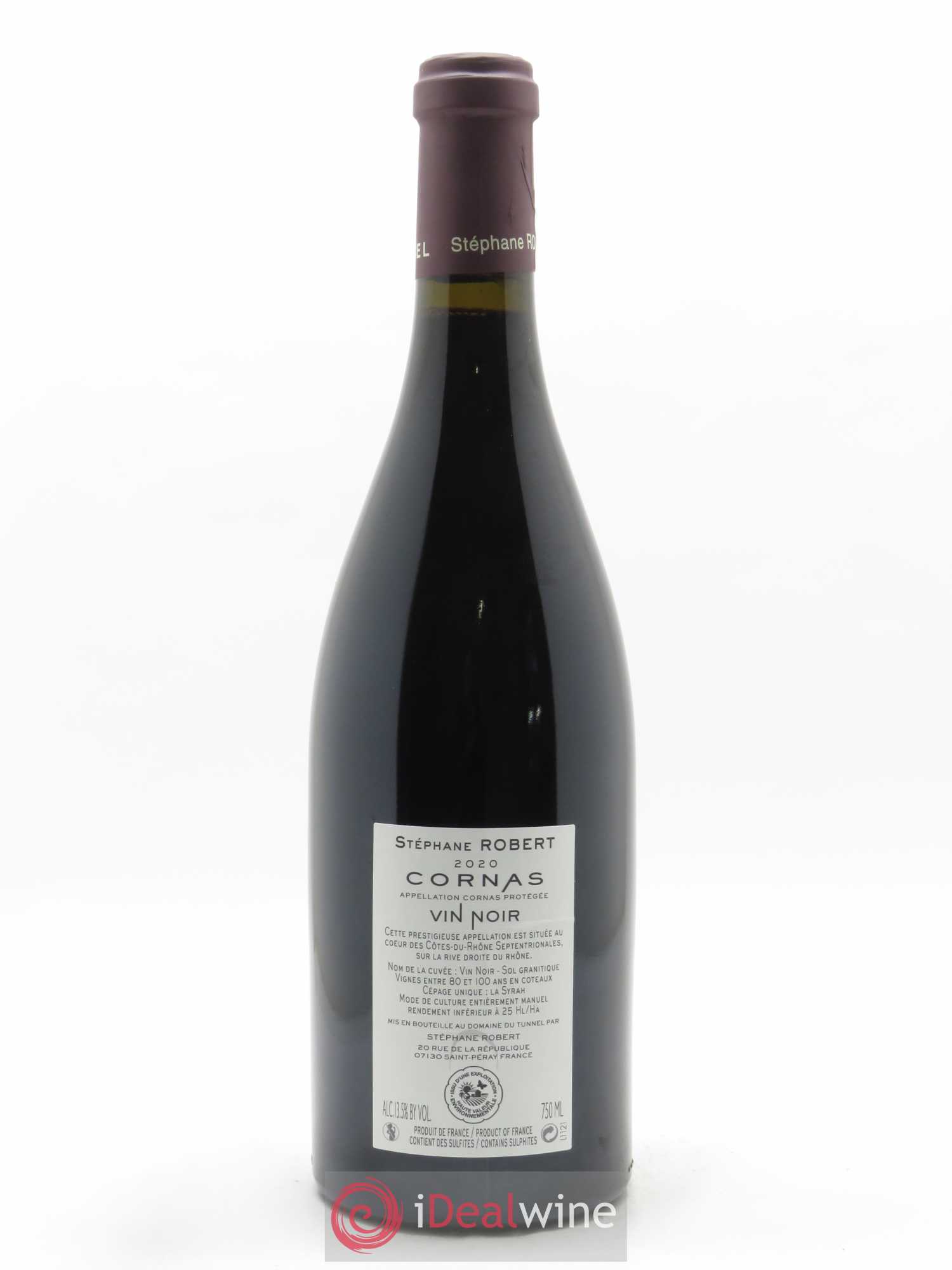 Cornas Vin Noir Tunnel (Domaine du) 2020 - Lot de 1 bouteille - 1