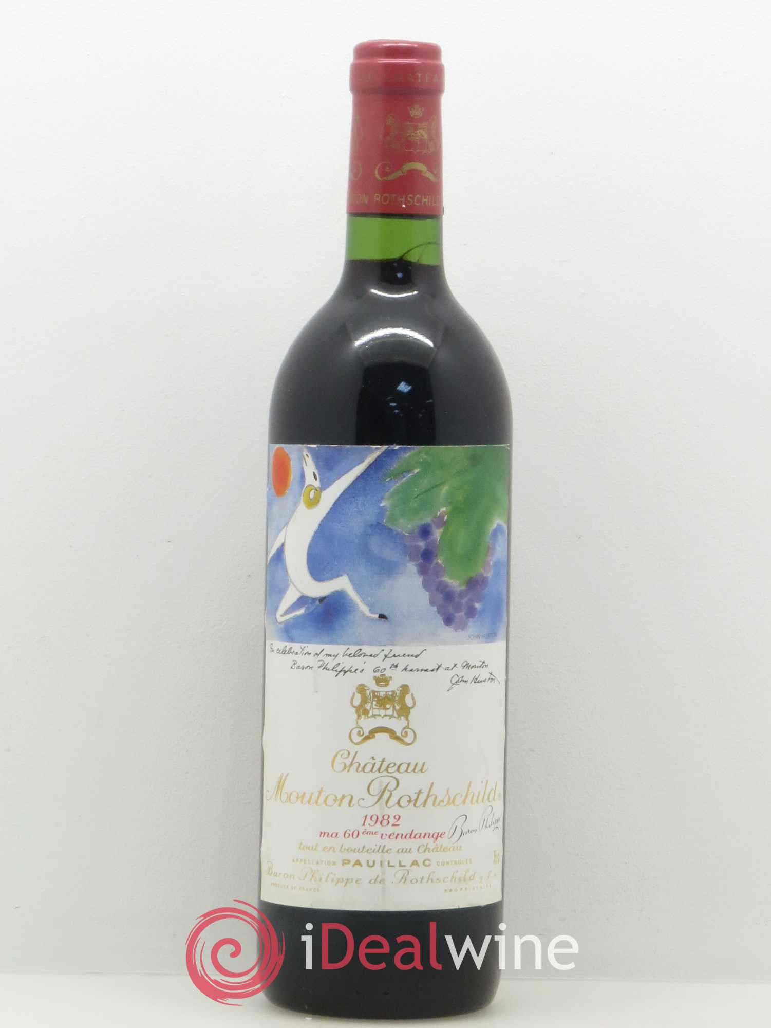 Château Mouton Rothschild 1er Grand Cru Classé 1982 - Lot de 1 bouteille - 0