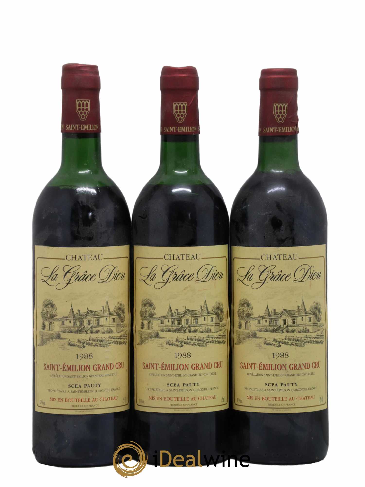 Château la Grâce Dieu 1988 - Lot de 6 bouteilles - 2