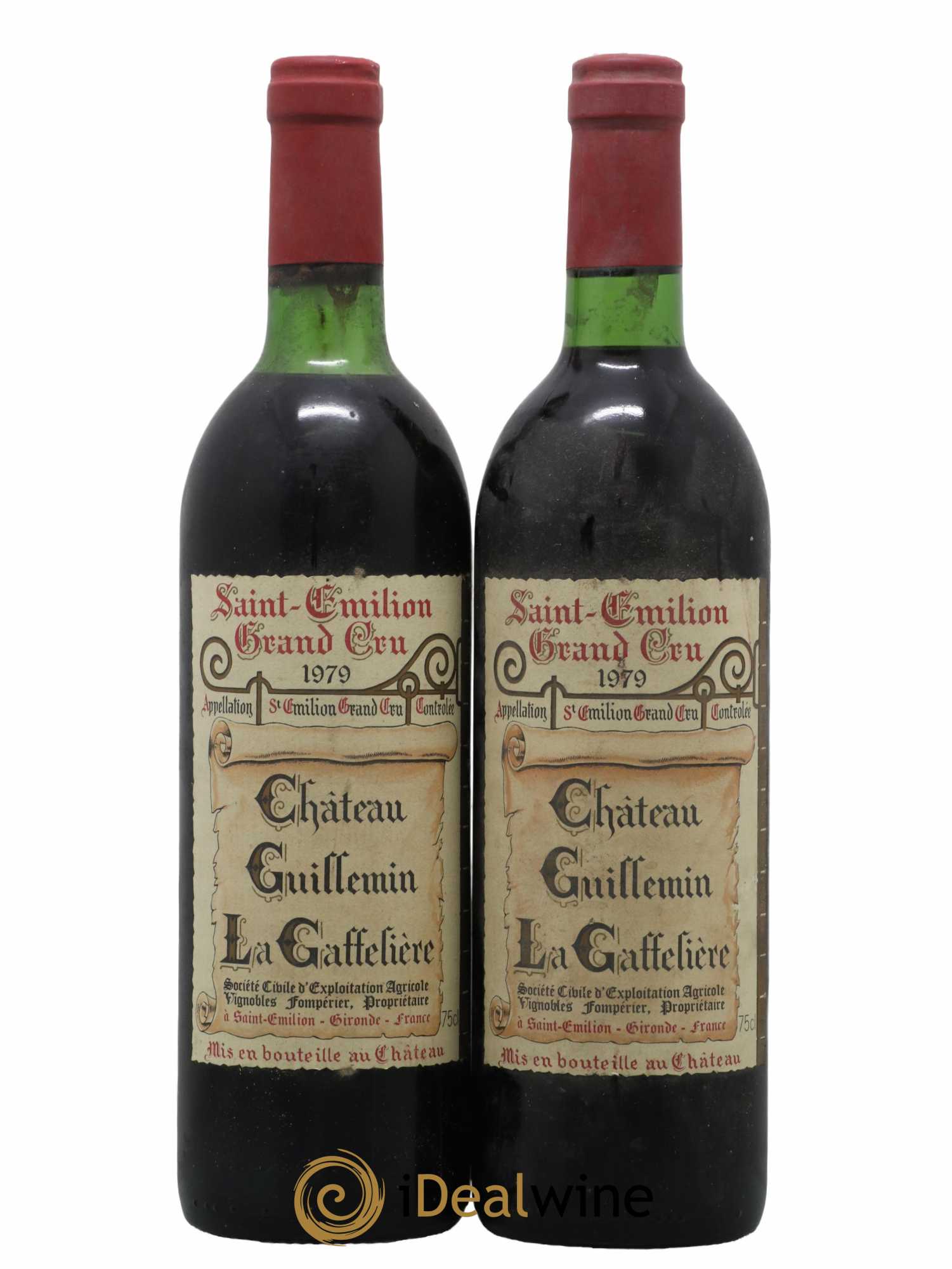 Saint-Émilion Grand Cru Guillemin La Gaffelière 1979 - Lot de 2 bouteilles - 0