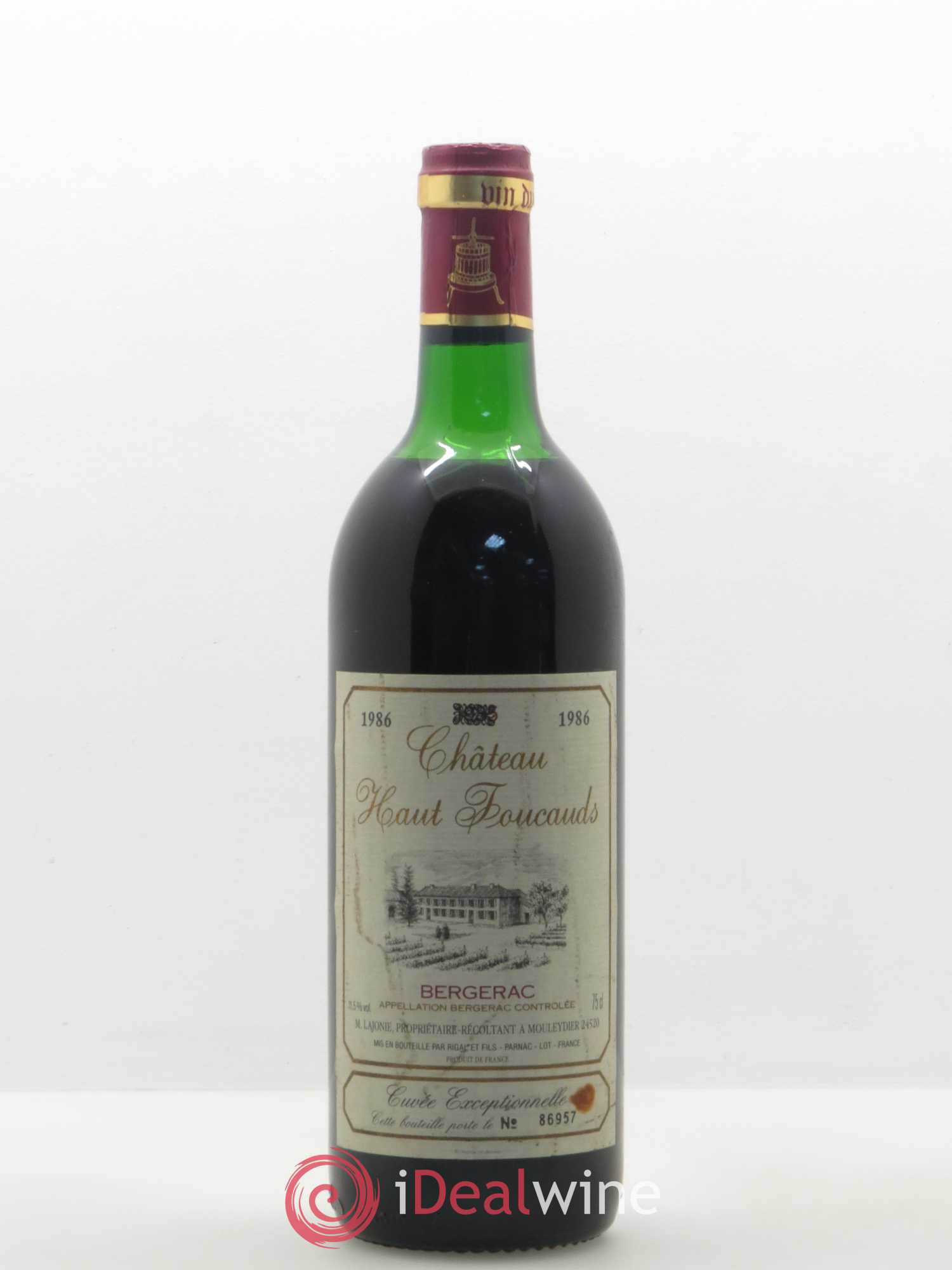 Bergerac Château Haut Foucaud (sans prix de réserve) 1986 - Posten von 1 Flasche - 0