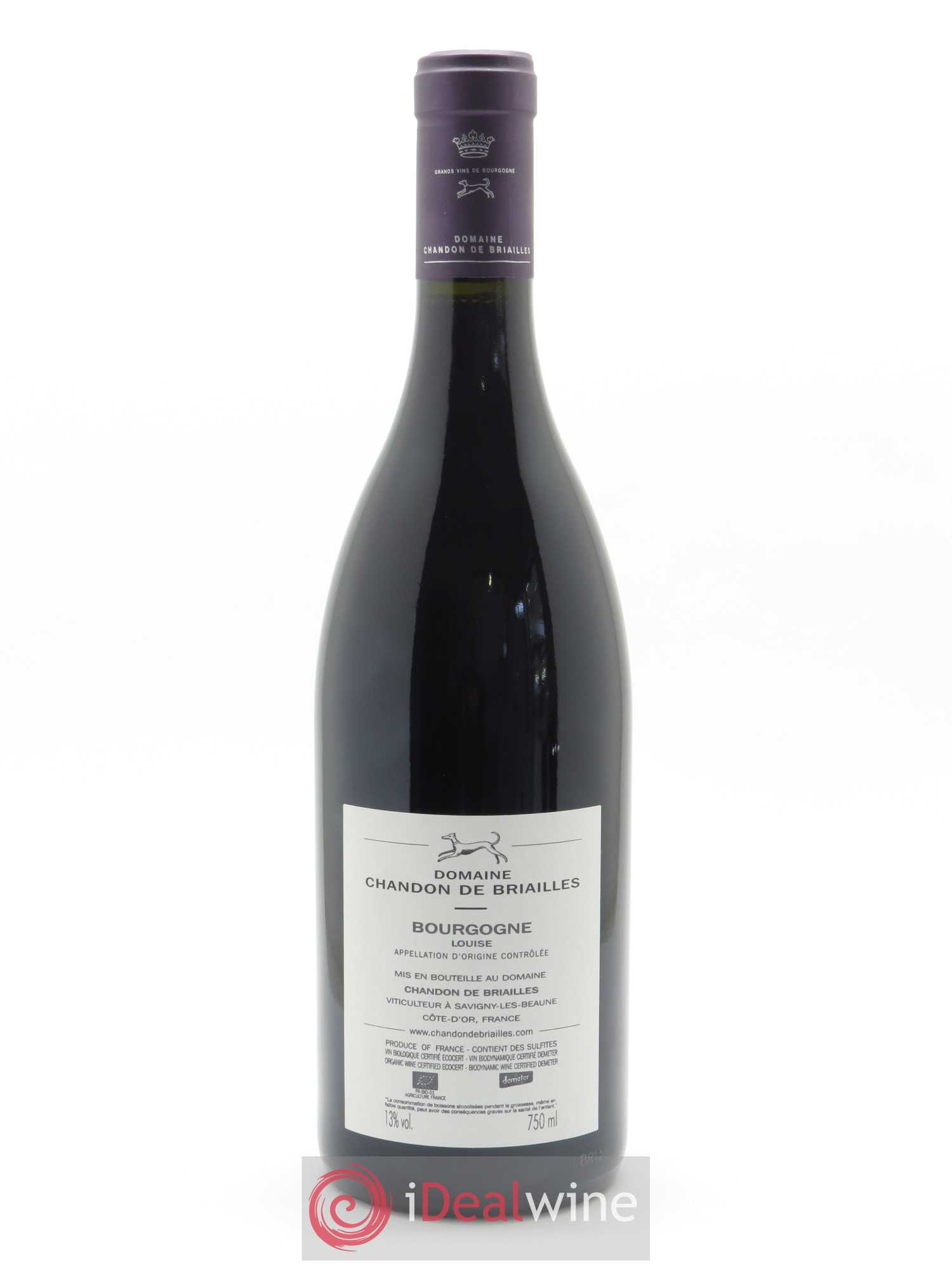 Bourgogne Louise Chandon de Briailles 2018 - Lot de 1 bouteille - 1