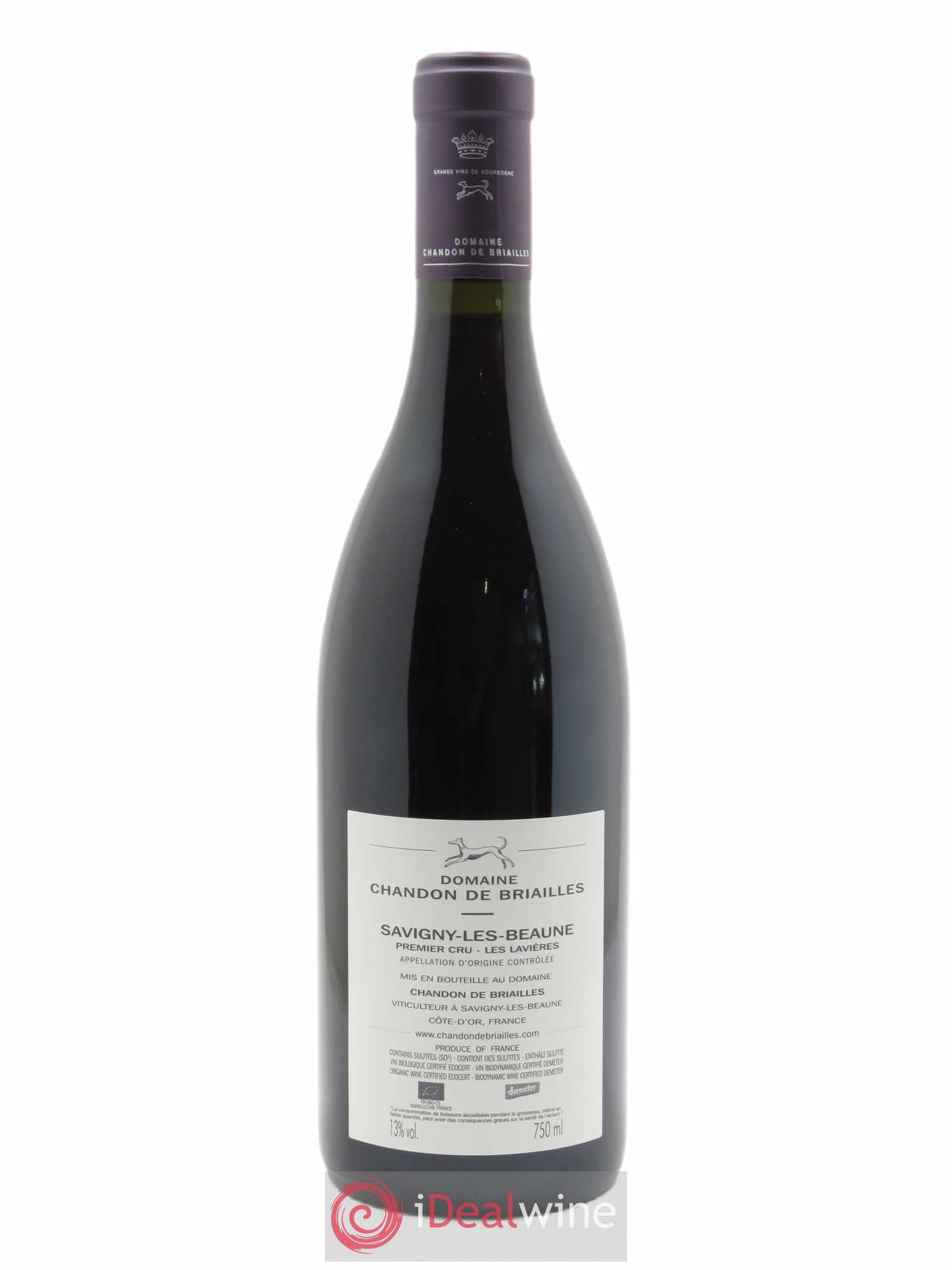 Savigny-lès-Beaune 1er Cru Les Lavières Chandon de Briailles 2019 - Lot de 1 bouteille - 1