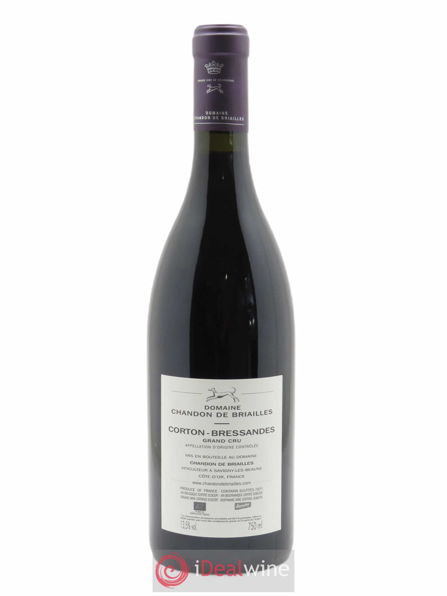 Corton Grand Cru Bressandes Chandon de Briailles 2018 - Lot de 1 bouteille - 1