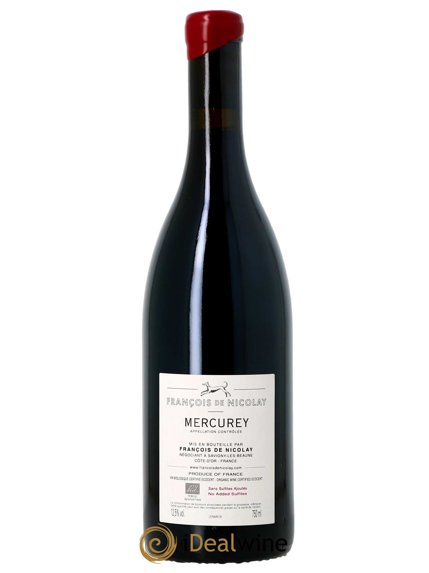 Mercurey François de Nicolay 2019 - Lot of 1 bottle - 1