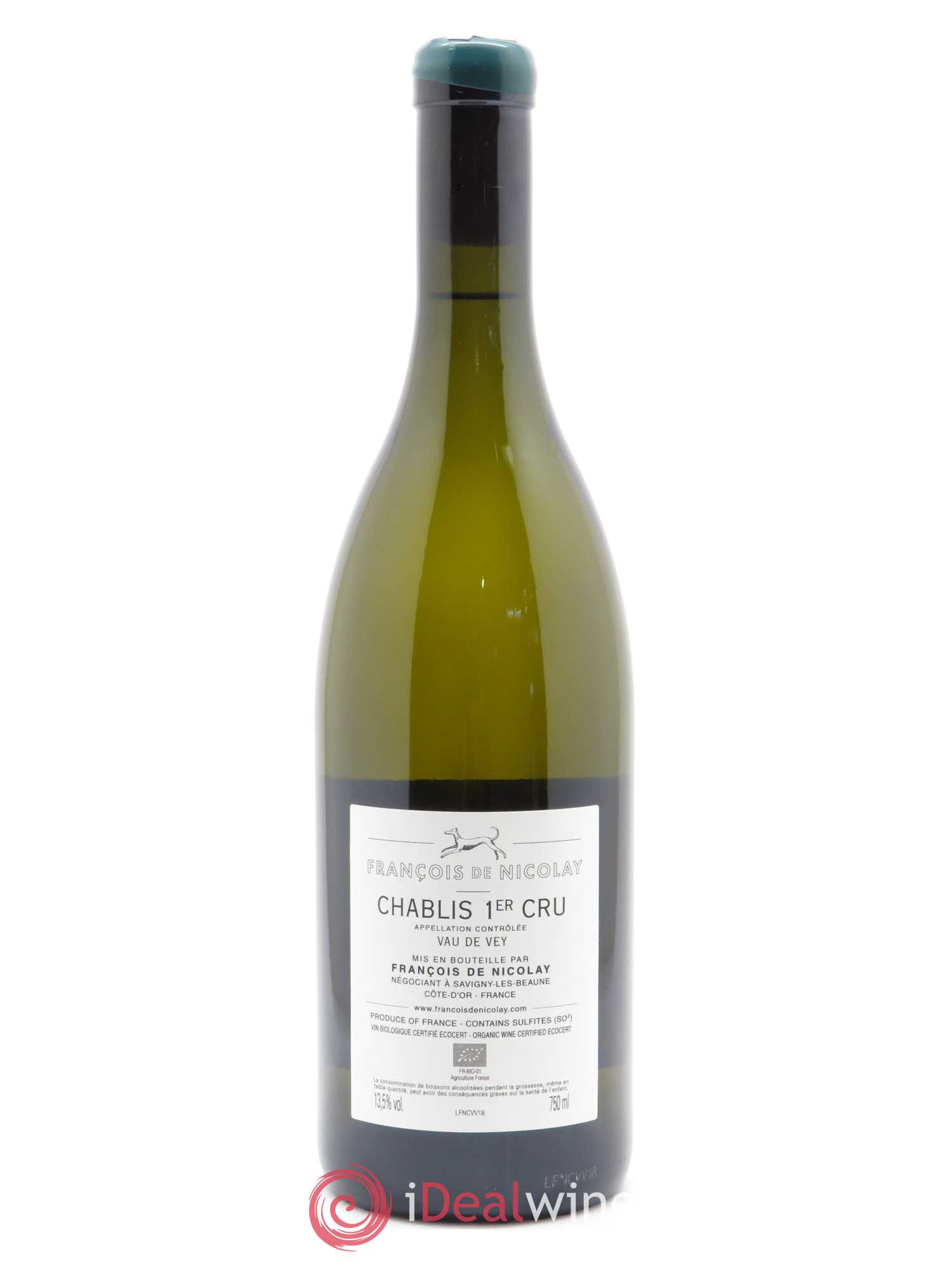 Chablis 1er Cru Vau de Vey François de Nicolay 2018 - Lot de 1 bouteille - 1