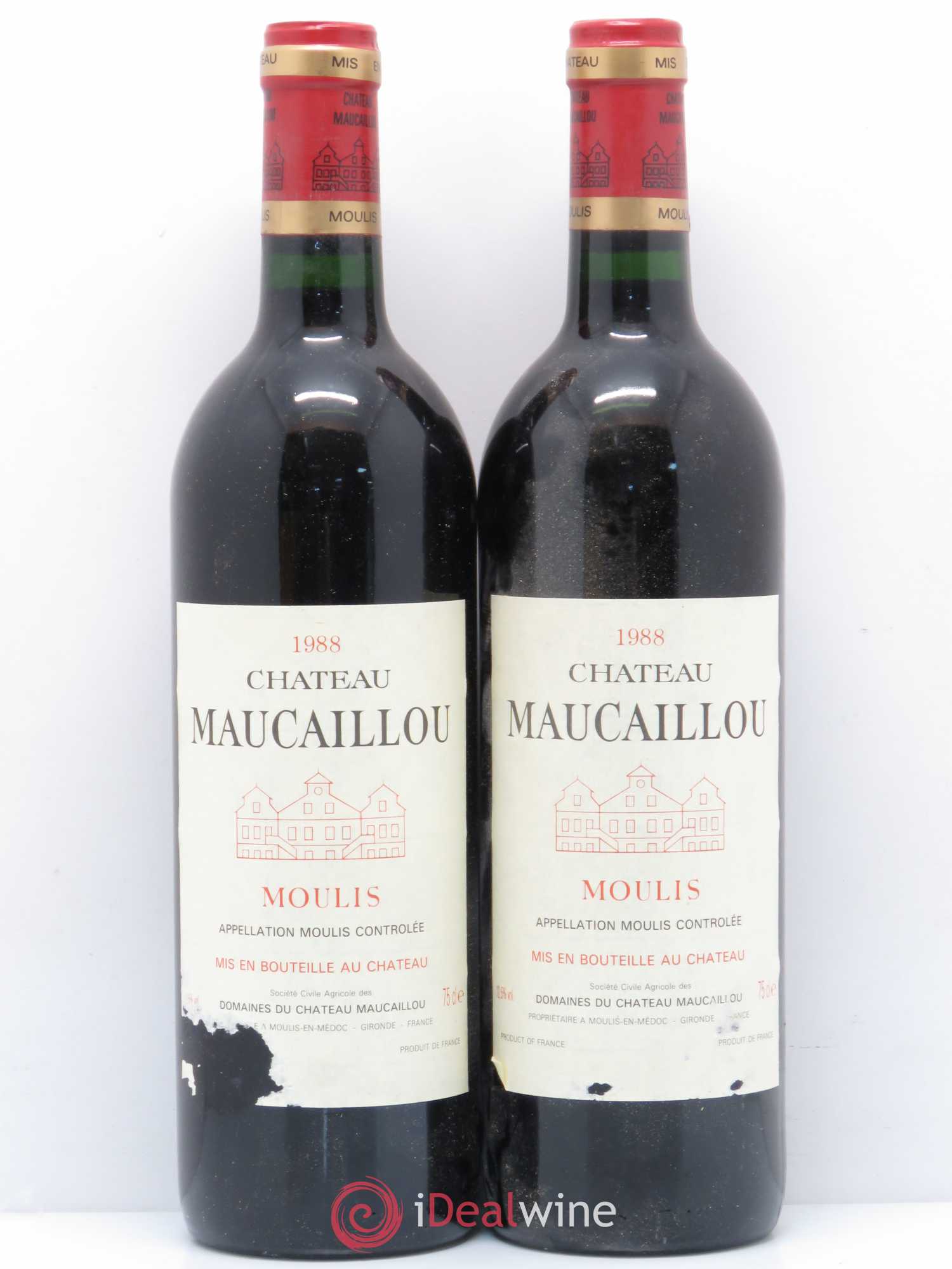 Château Maucaillou 1988 - Lot de 5 bouteilles - 2
