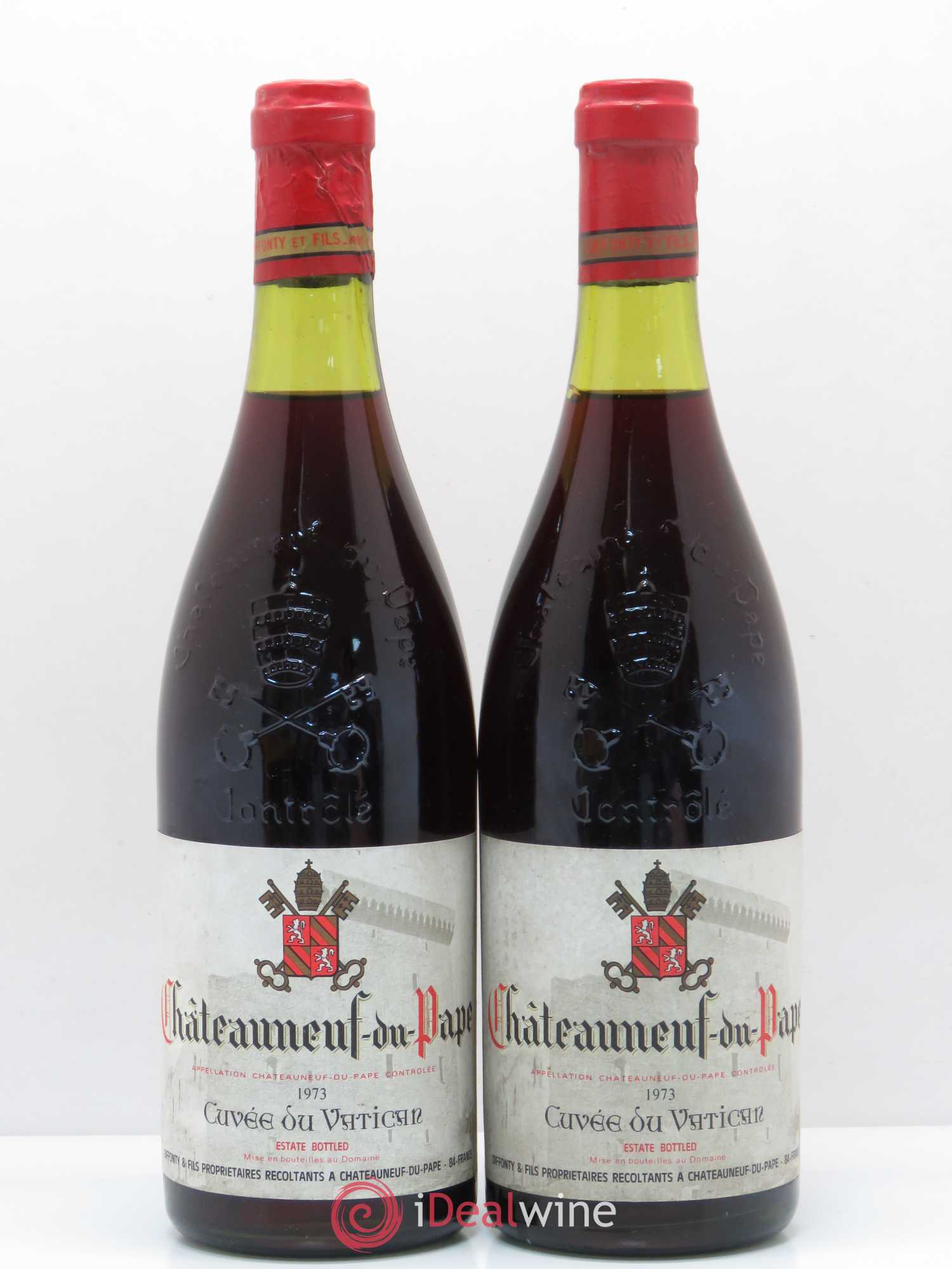Châteauneuf-du-Pape Cuvée du Vatican Diffonty et Fils 1973 - Posten von 2 Flaschen - 0