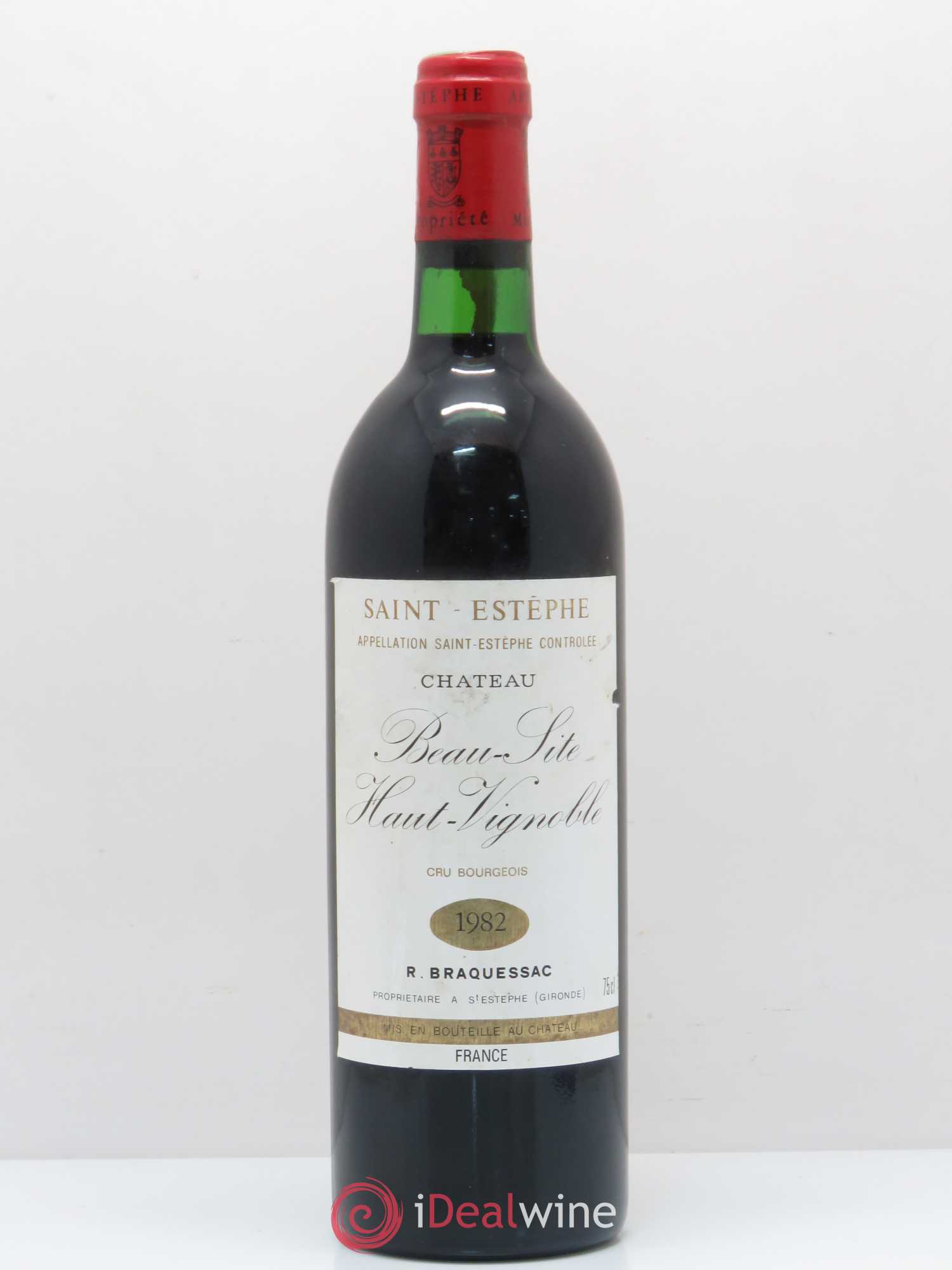 Château Beau Site Cru Bourgeois 1982 - Lot de 1 bouteille - 0