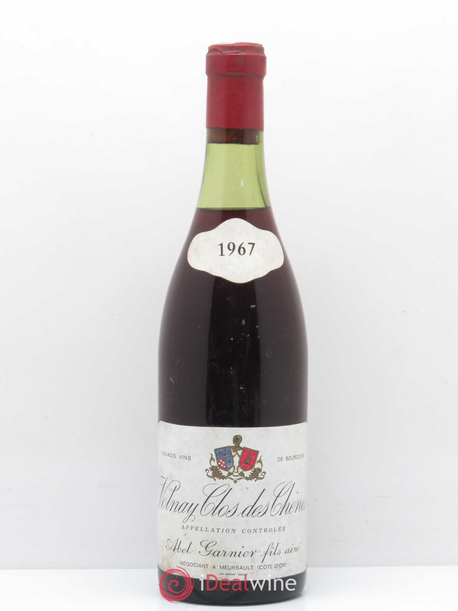 Volnay 1er Cru Clos des Chênes Abel Garnier Fils 1967 - Posten von 1 Flasche - 0