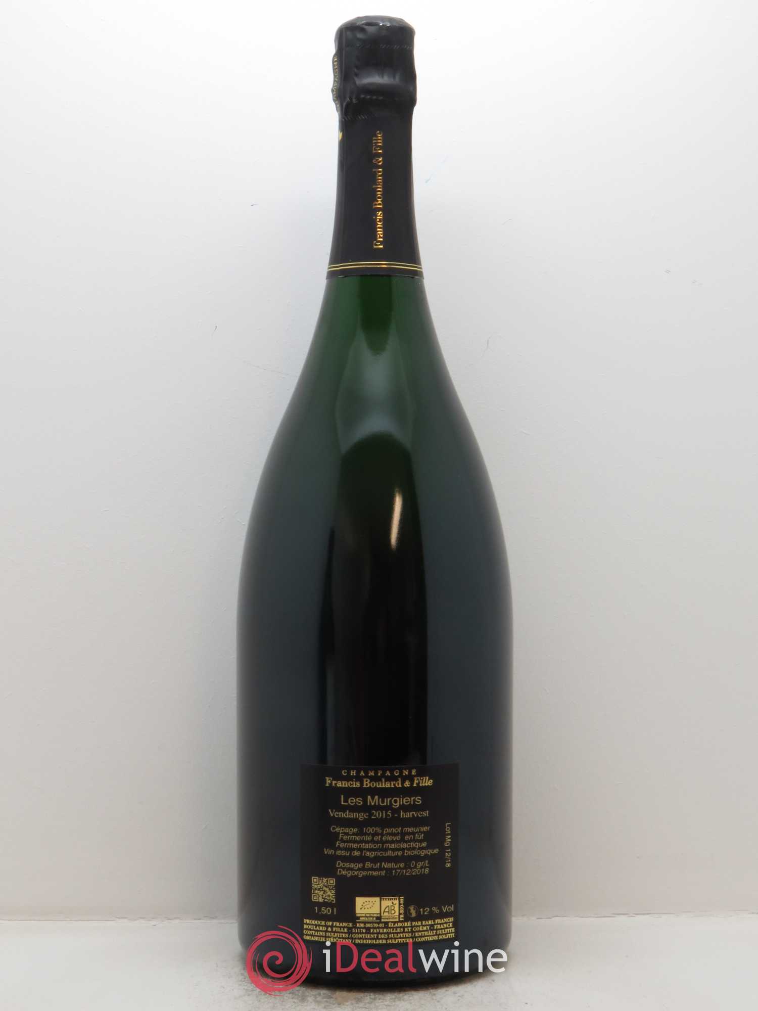 Les Murgiers Pur Meunier Extra-Brut Francis Boulard - Lot de 1 magnum - 1