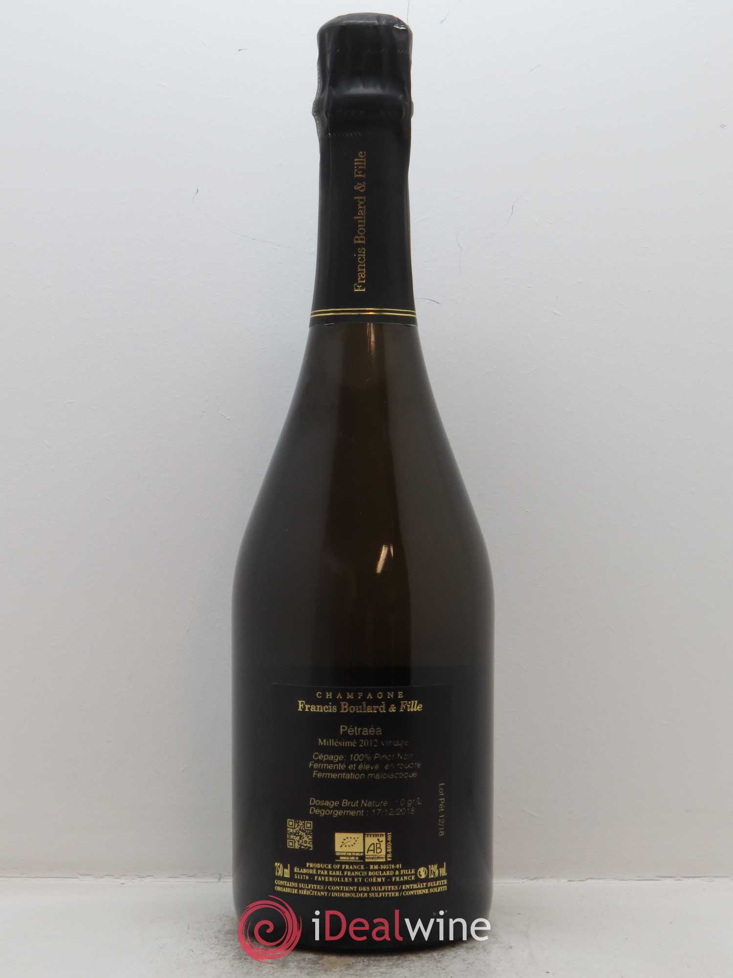 Pétraéa II Francis Boulard 2012 - Lot de 1 bouteille - 1