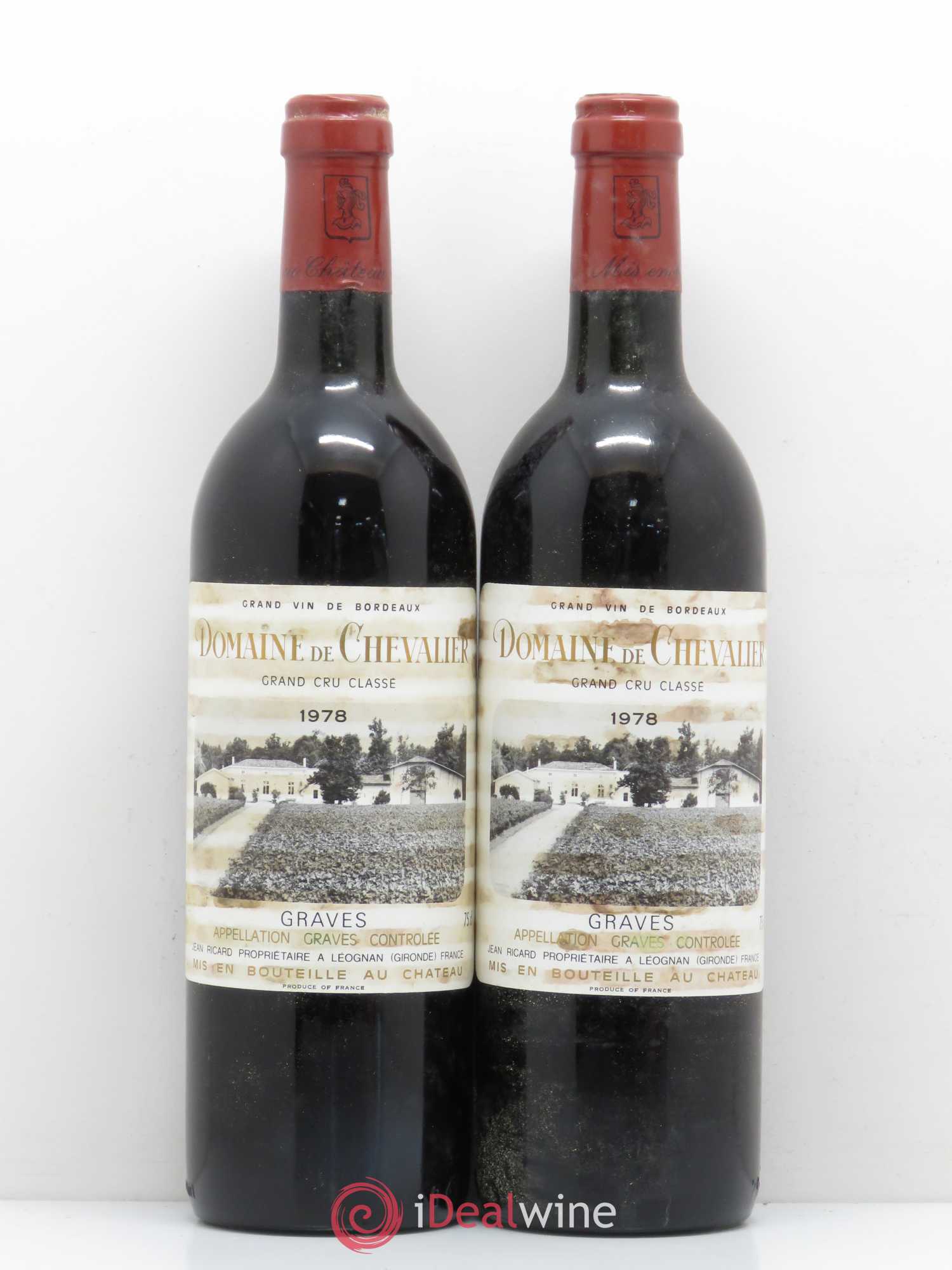Domaine de Chevalier Cru Classé de Graves 1978 - Lot de 2 bouteilles - 0