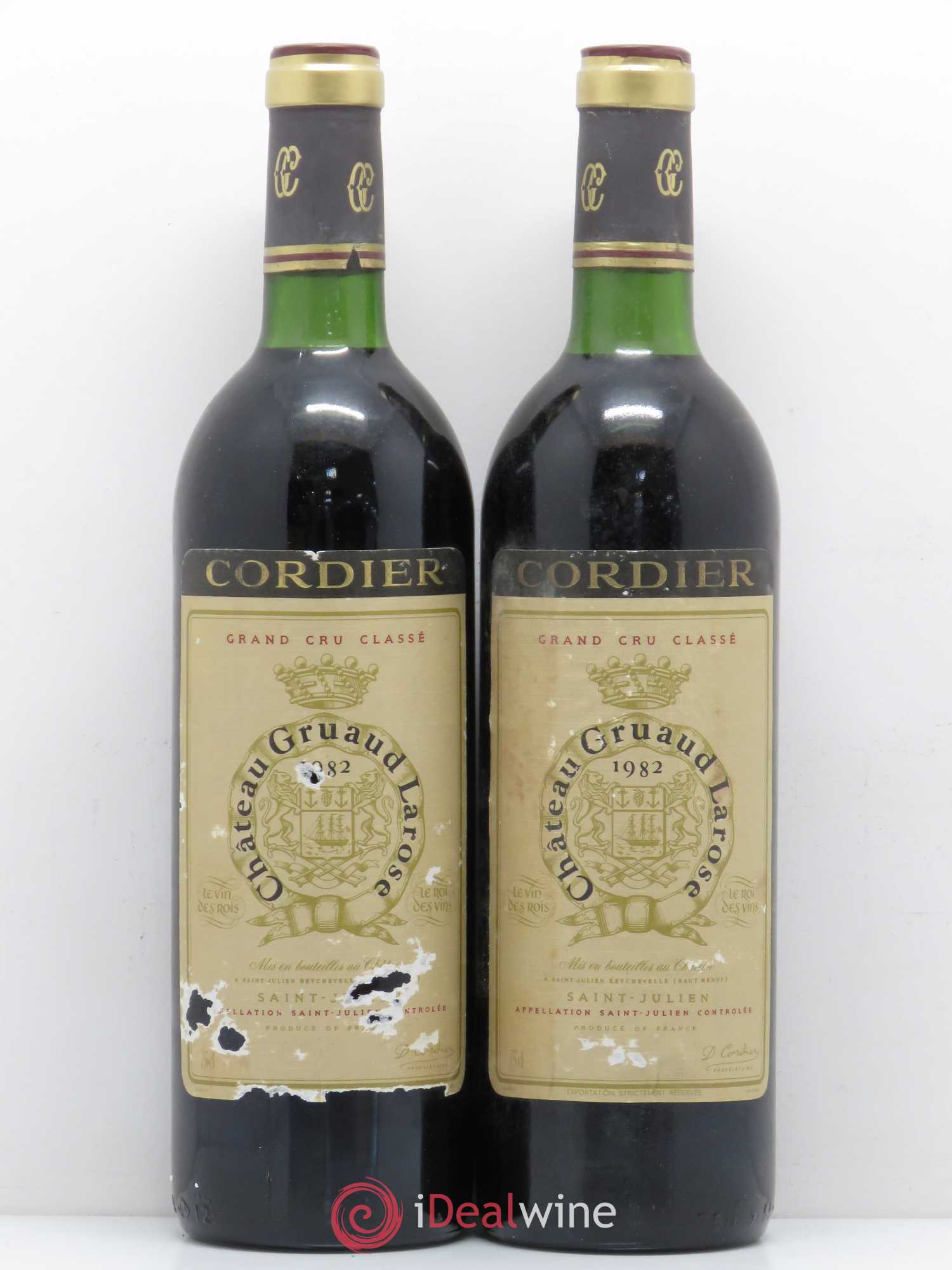Château Gruaud Larose 2ème Grand Cru Classé 1982 - Lot de 2 bouteilles - 0