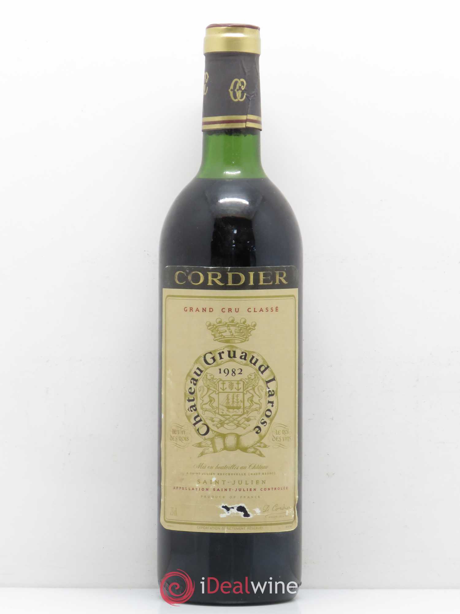 Château Gruaud Larose 2ème Grand Cru Classé 1982 - Lot de 1 bouteille - 0