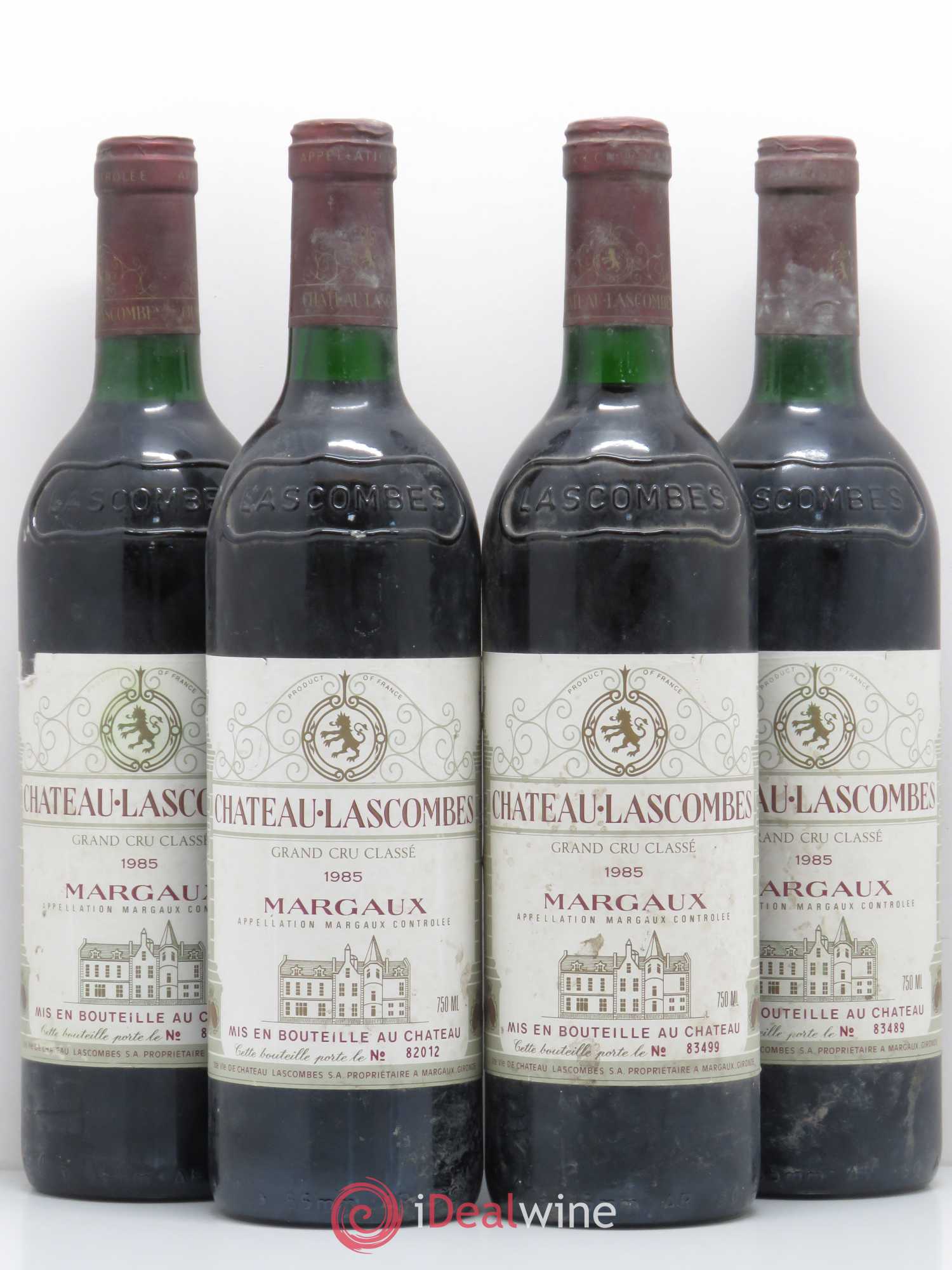 Château Lascombes 2ème Grand Cru Classé 1985 - Lot de 4 bouteilles - 0