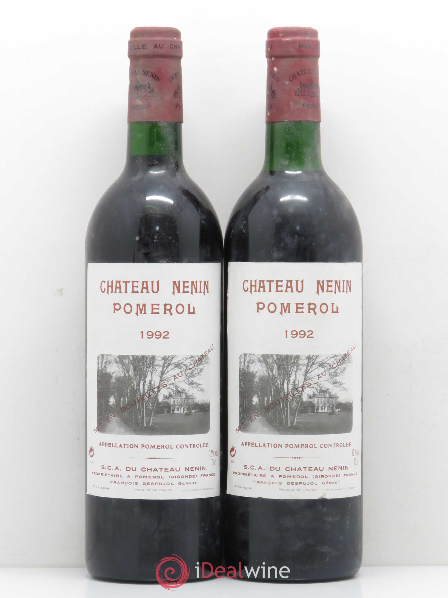 Château Nenin 1992 - Lot de 2 bouteilles - 0