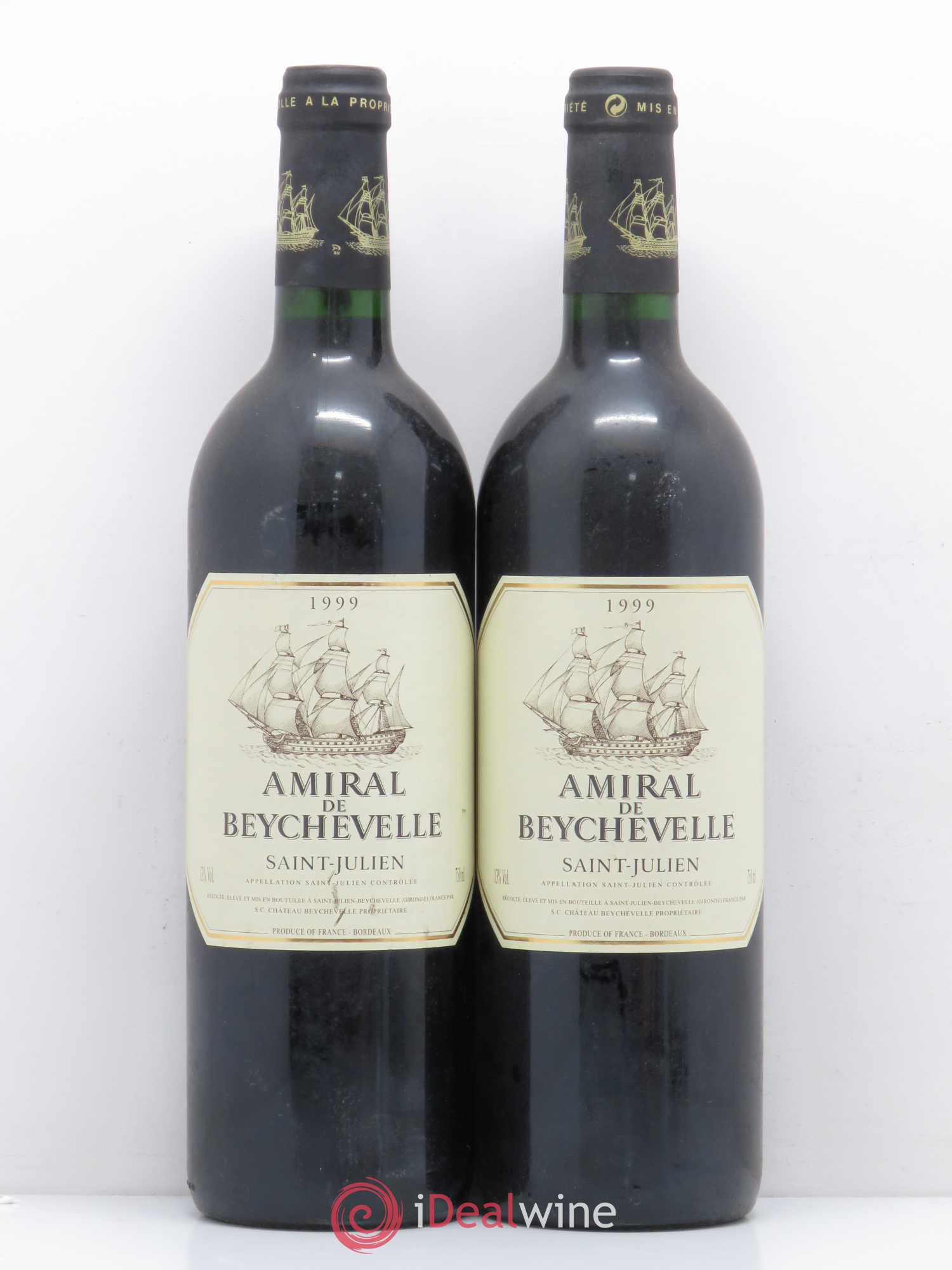 Amiral de Beychevelle Second Vin 1999 - Lot de 2 bouteilles - 0