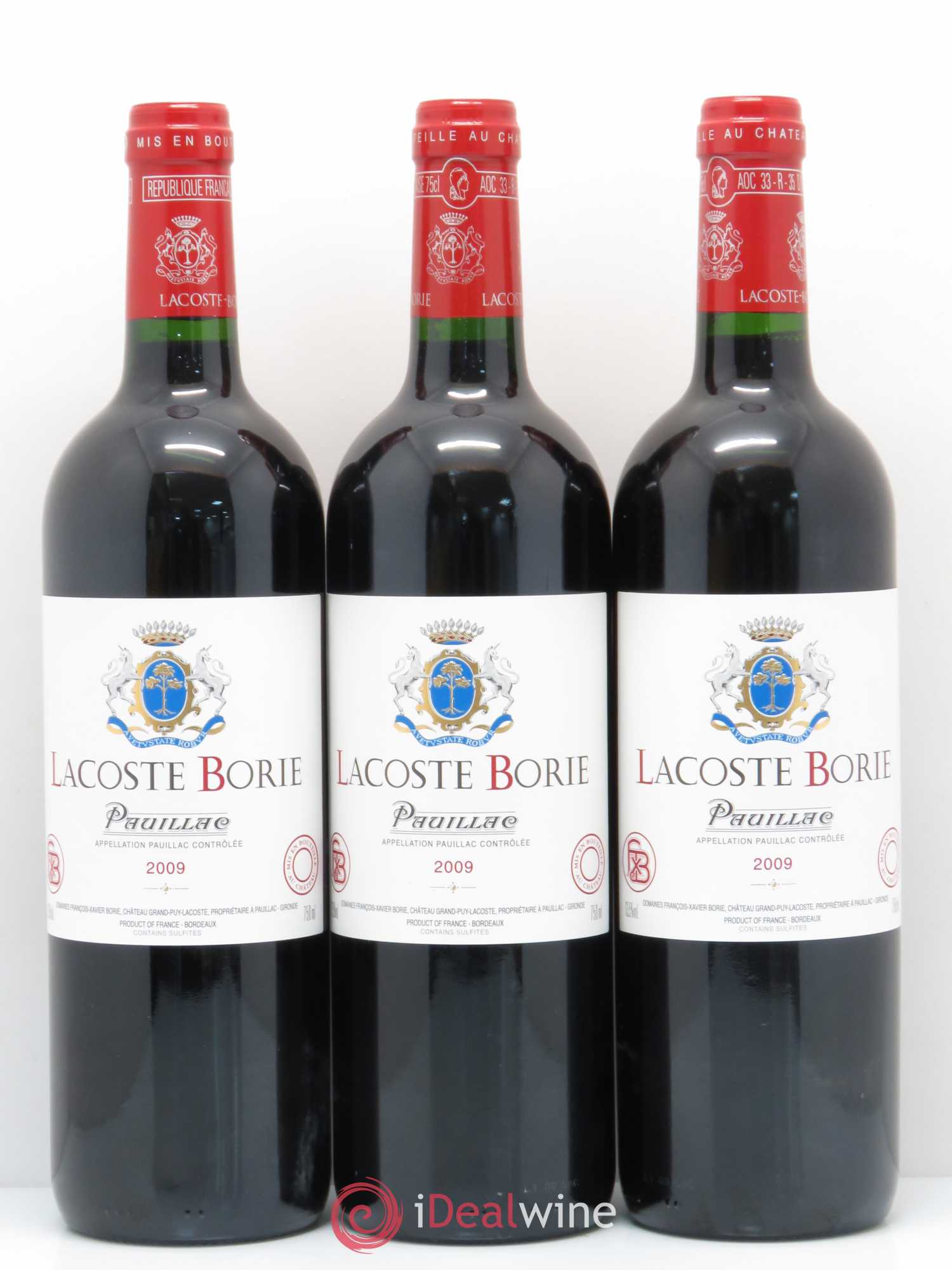 Lacoste Borie 2009 - Lot de 6 bouteilles - 1