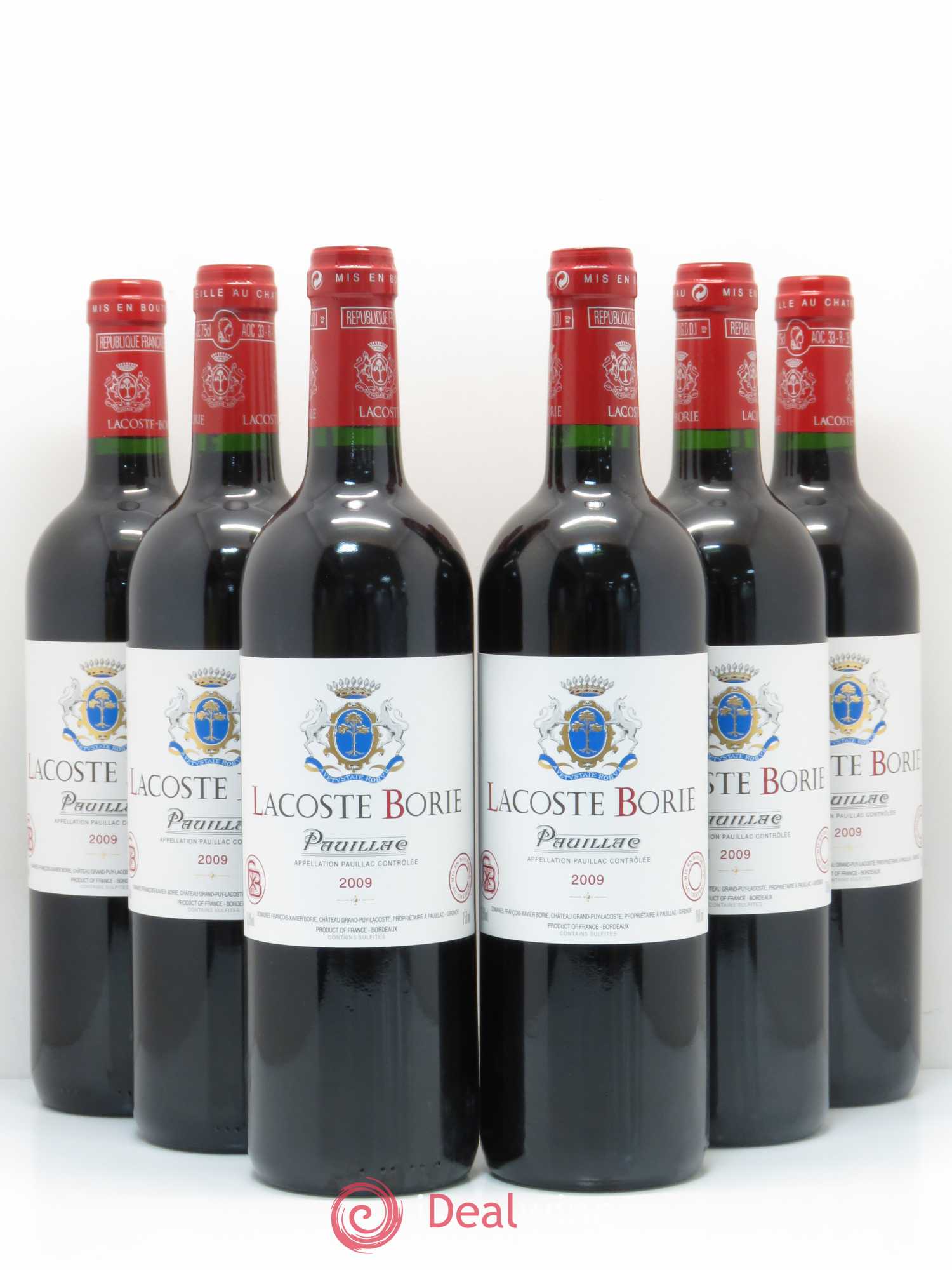 Lacoste Borie 2009 - Lot de 6 bouteilles - 0