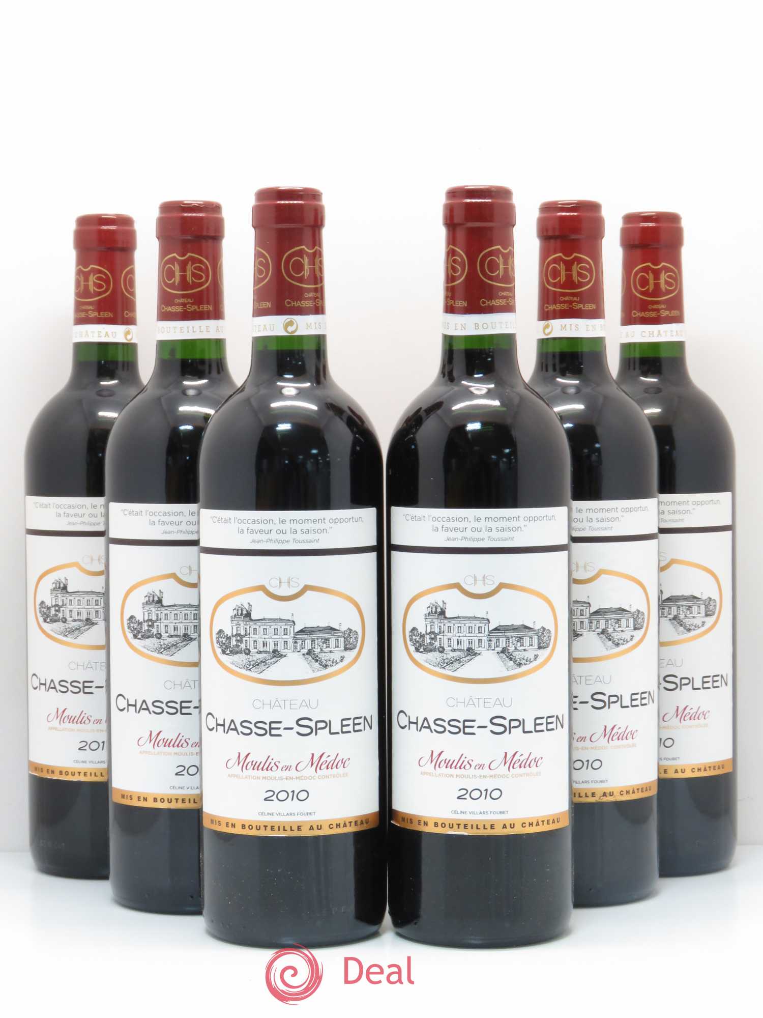 Château Chasse Spleen 2010 - Lot de 6 bouteilles - 0