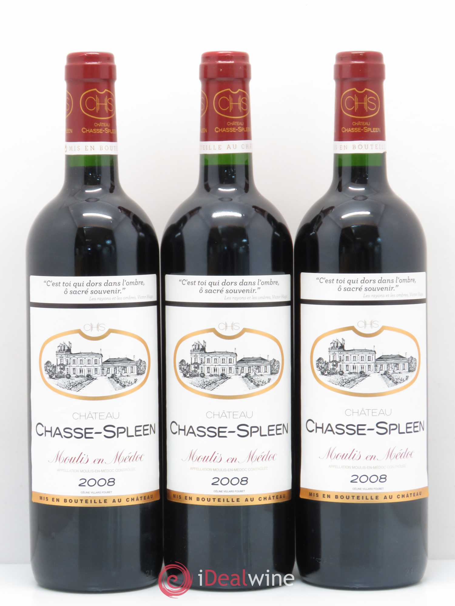 Château Chasse Spleen 2008 - Lot de 6 bouteilles - 2