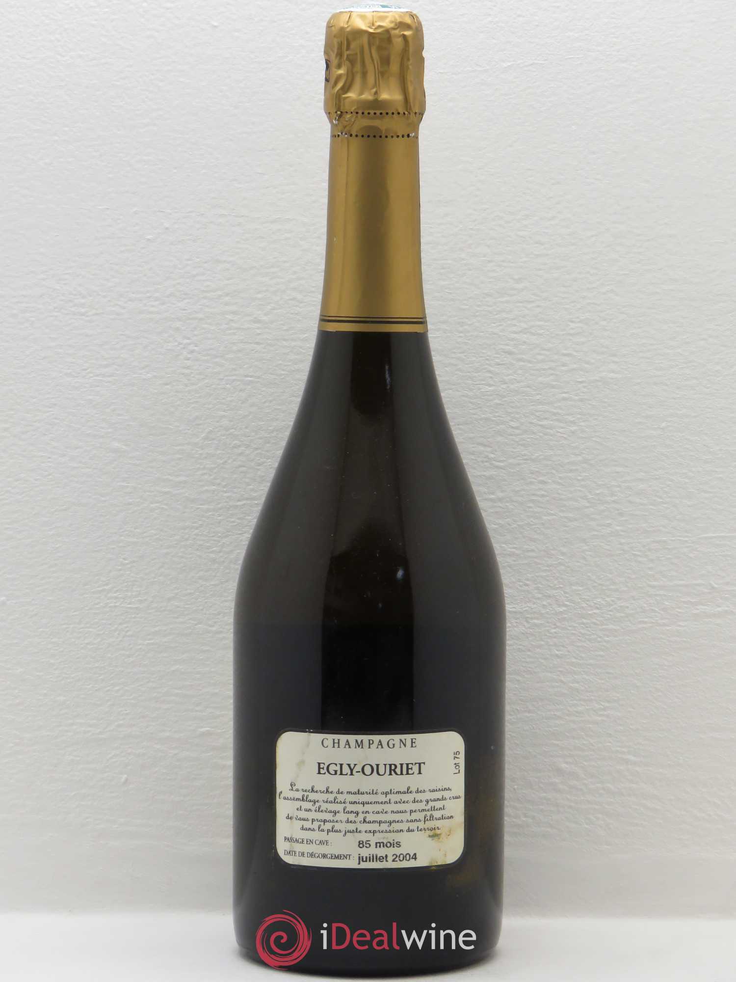 Grand Cru Brut Egly-Ouriet  (sans prix de réserve) 1996 - Lot de 1 bouteille - 1