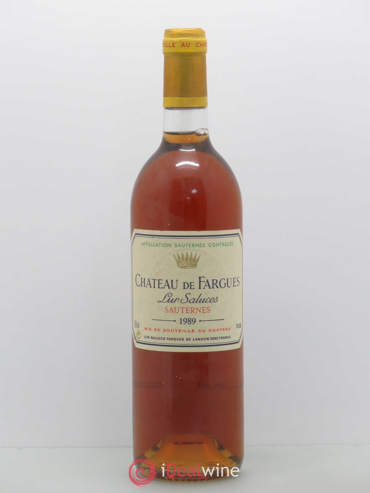 Château de Fargues (senza prezzo di riserva) 1989 - Lotto di 1 bottiglia - 0