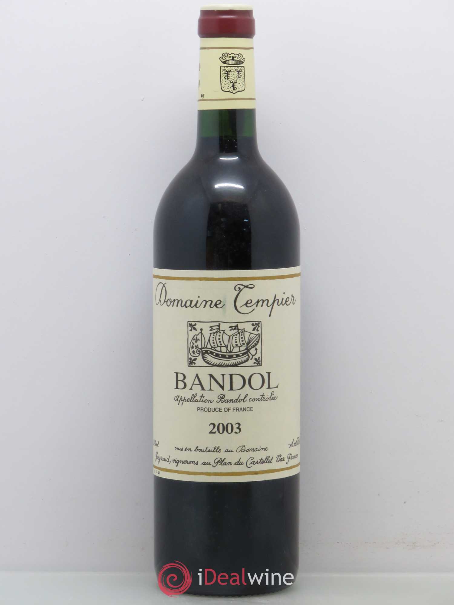 Bandol Domaine Tempier Famille Peyraud (sans prix de réserve) 2003 - Lot de 1 bouteille - 0
