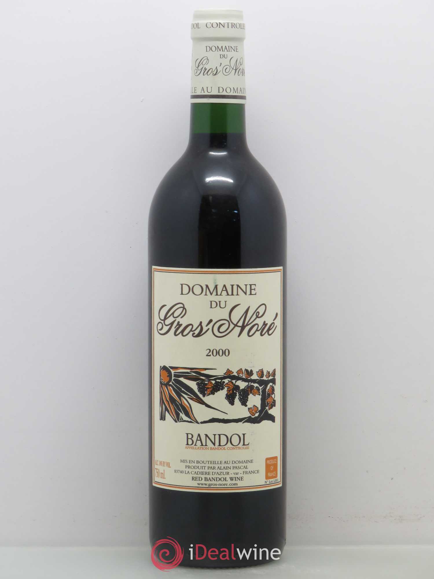 Bandol Domaine Du Gros Nore (sans prix de réserve) 2000 - Posten von 1 Flasche - 0