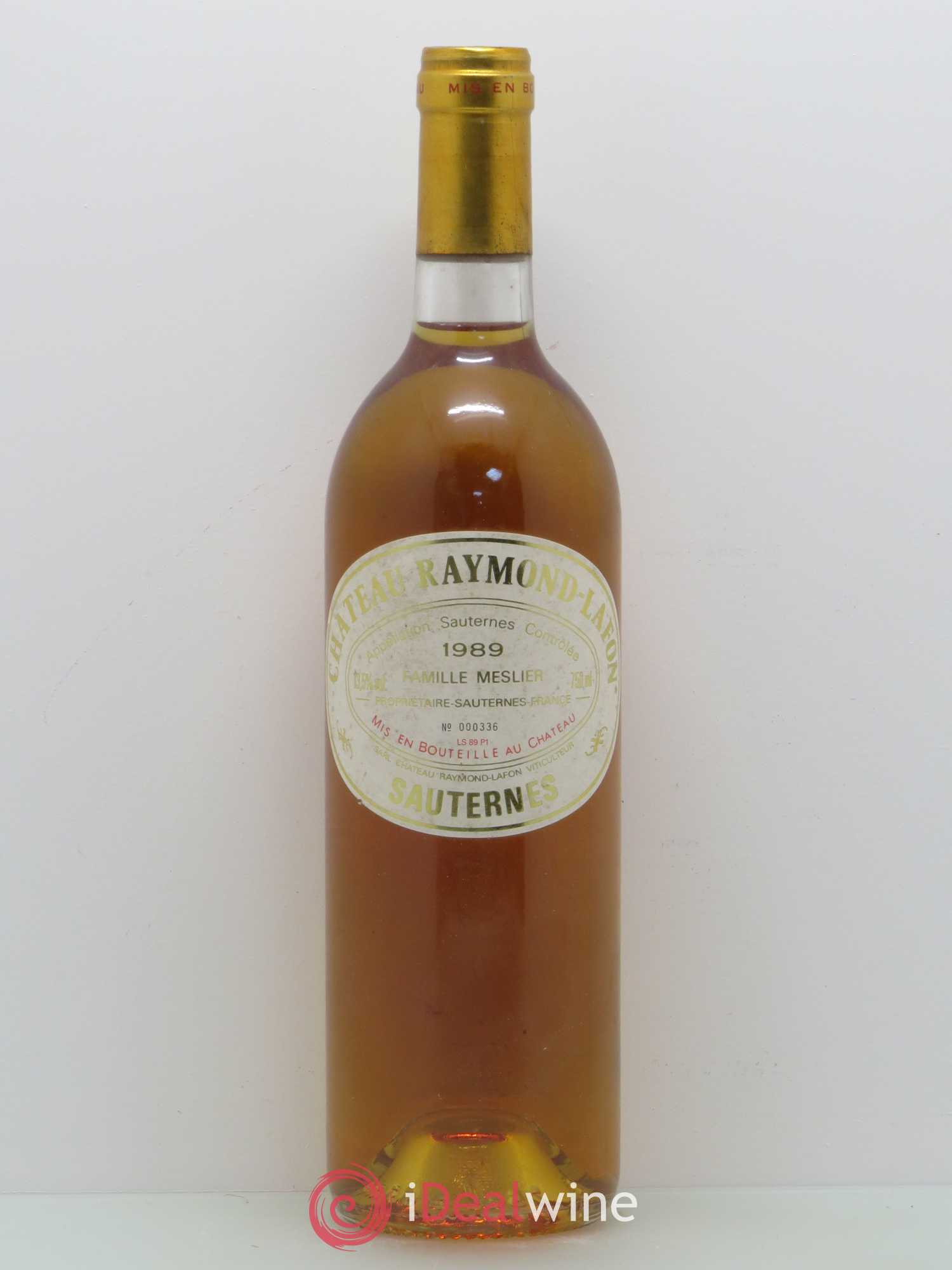 Château Raymond Lafon (senza prezzo di riserva) 1989 - Lotto di 1 bottiglia - 0