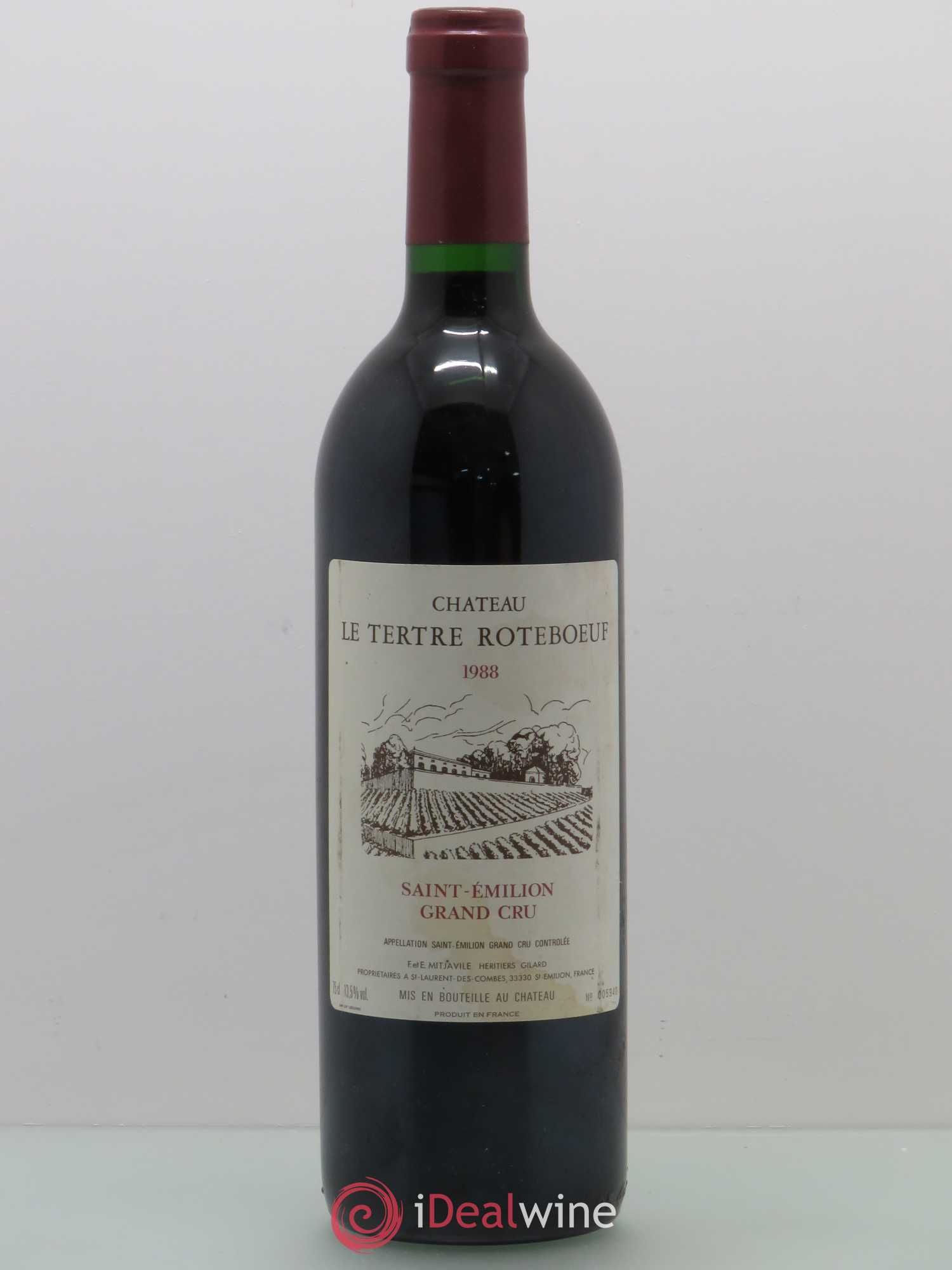 Château Tertre Roteboeuf (sans prix de réserve) 1988 - Lot de 1 bouteille - 0