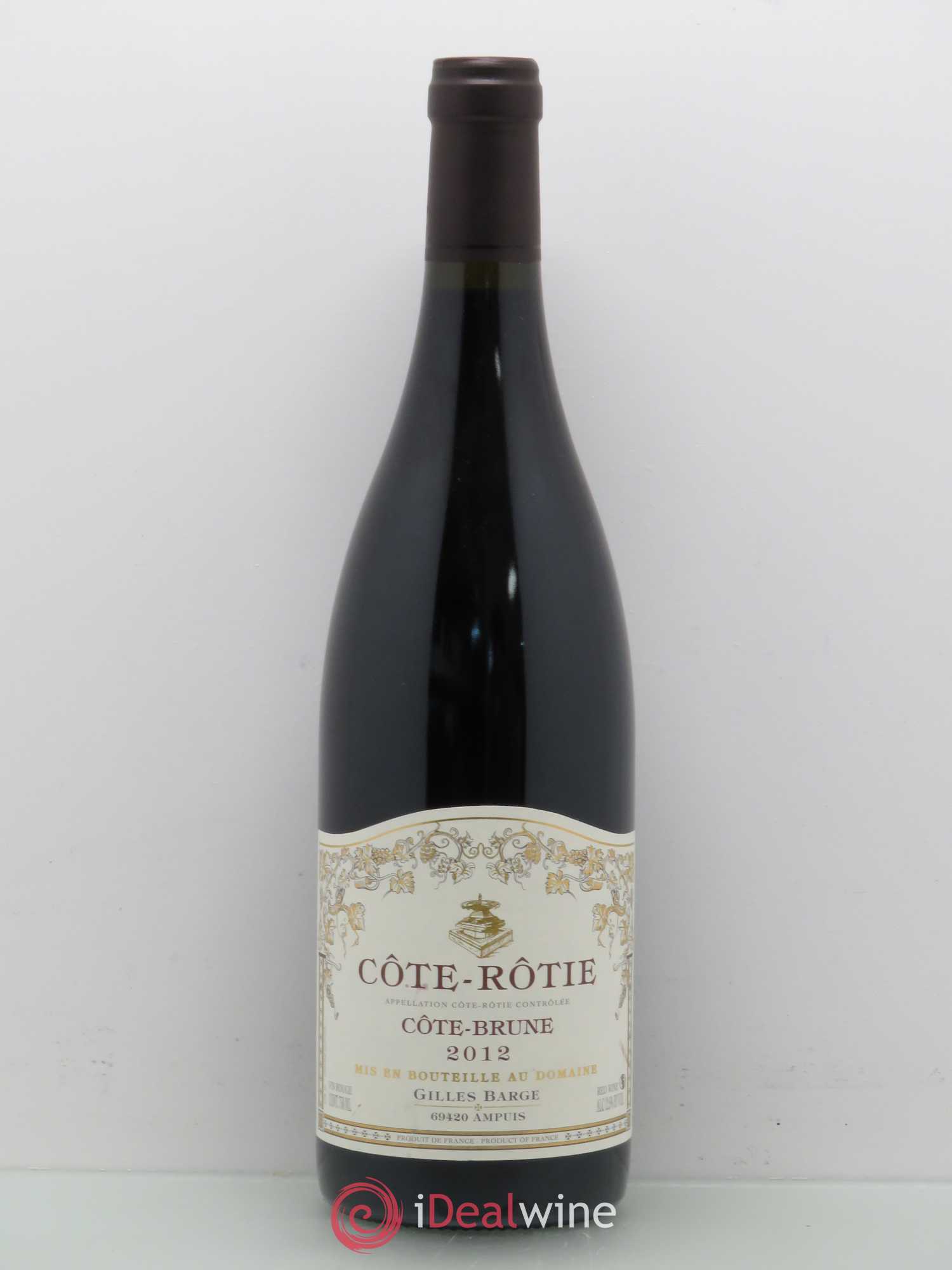 Côte-Rôtie Domaine Barge Brune (sans prix de réserve) 2012 - Posten von 1 Flasche - 0