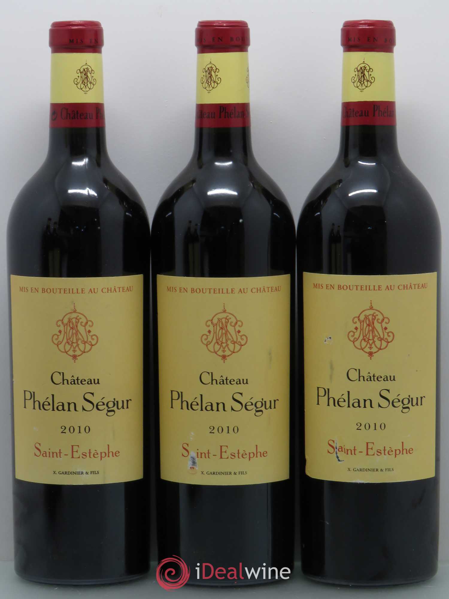 Château Phélan Ségur (sans prix de réserve) 2010 - Lot de 5 bouteilles - 1