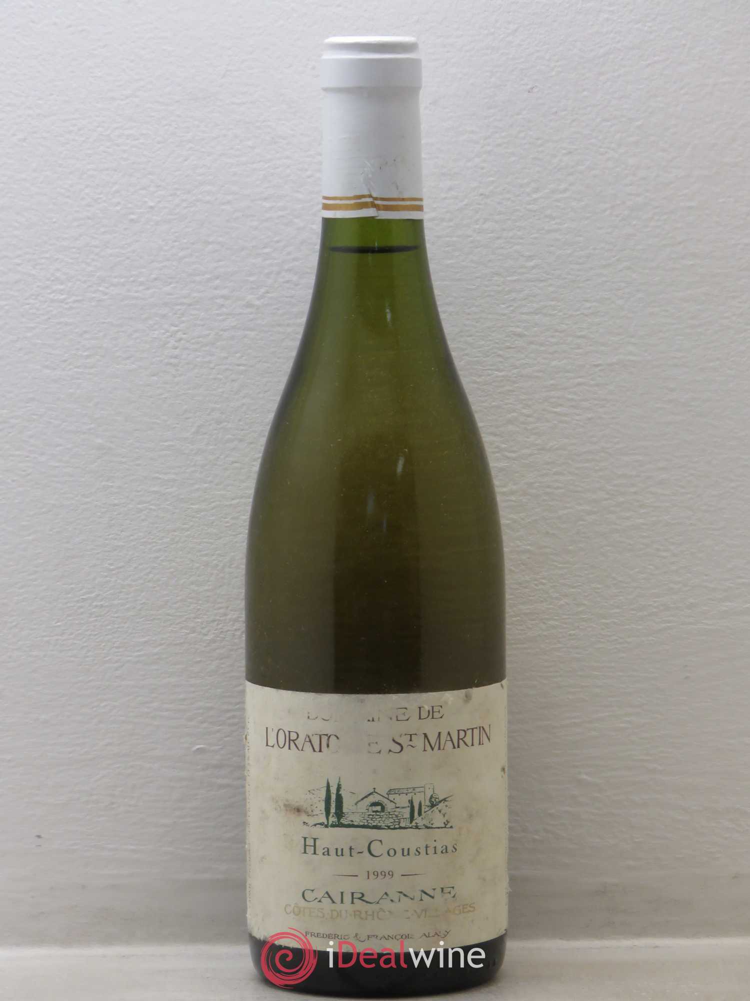 Cairanne Haut-Coustias Oratoire Saint-Martin - Frédéric et François Alary (sans prix de réserve) 1999 - Lot de 1 bouteille - 0