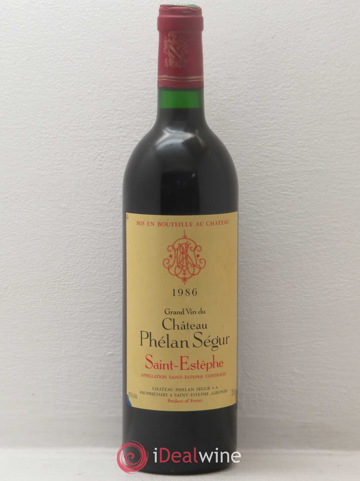 Château Phélan Ségur (sans prix de réserve) 1986 - Lot de 1 bouteille - 0