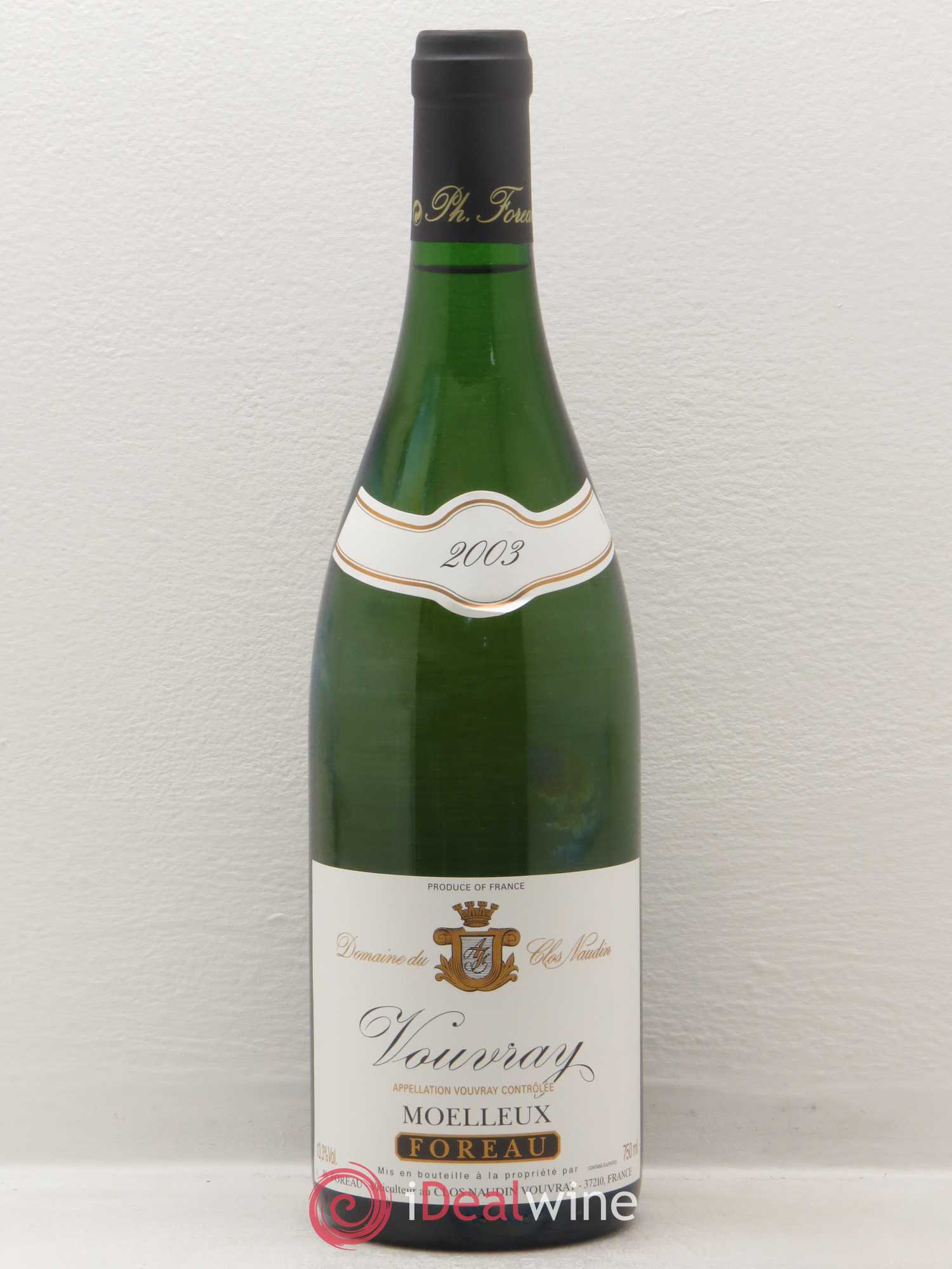 Vouvray Moelleux Clos Naudin - Philippe Foreau (senza prezzo di riserva) 2003 - Lotto di 1 bottiglia - 0