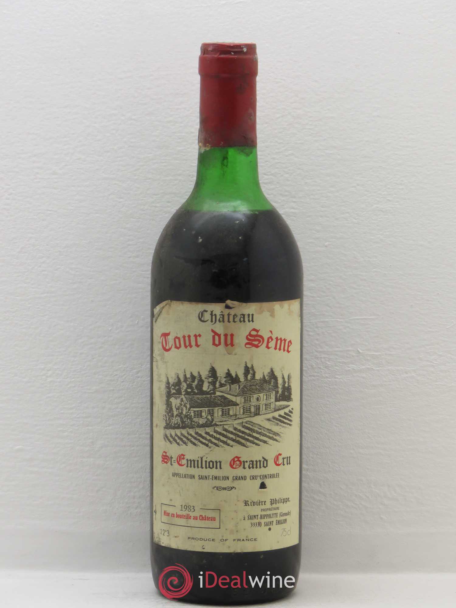 Saint-Émilion Château Tour Du Sème Saint Emilion (sans prix de réserve) 1983 - Posten von 1 Flasche - 0