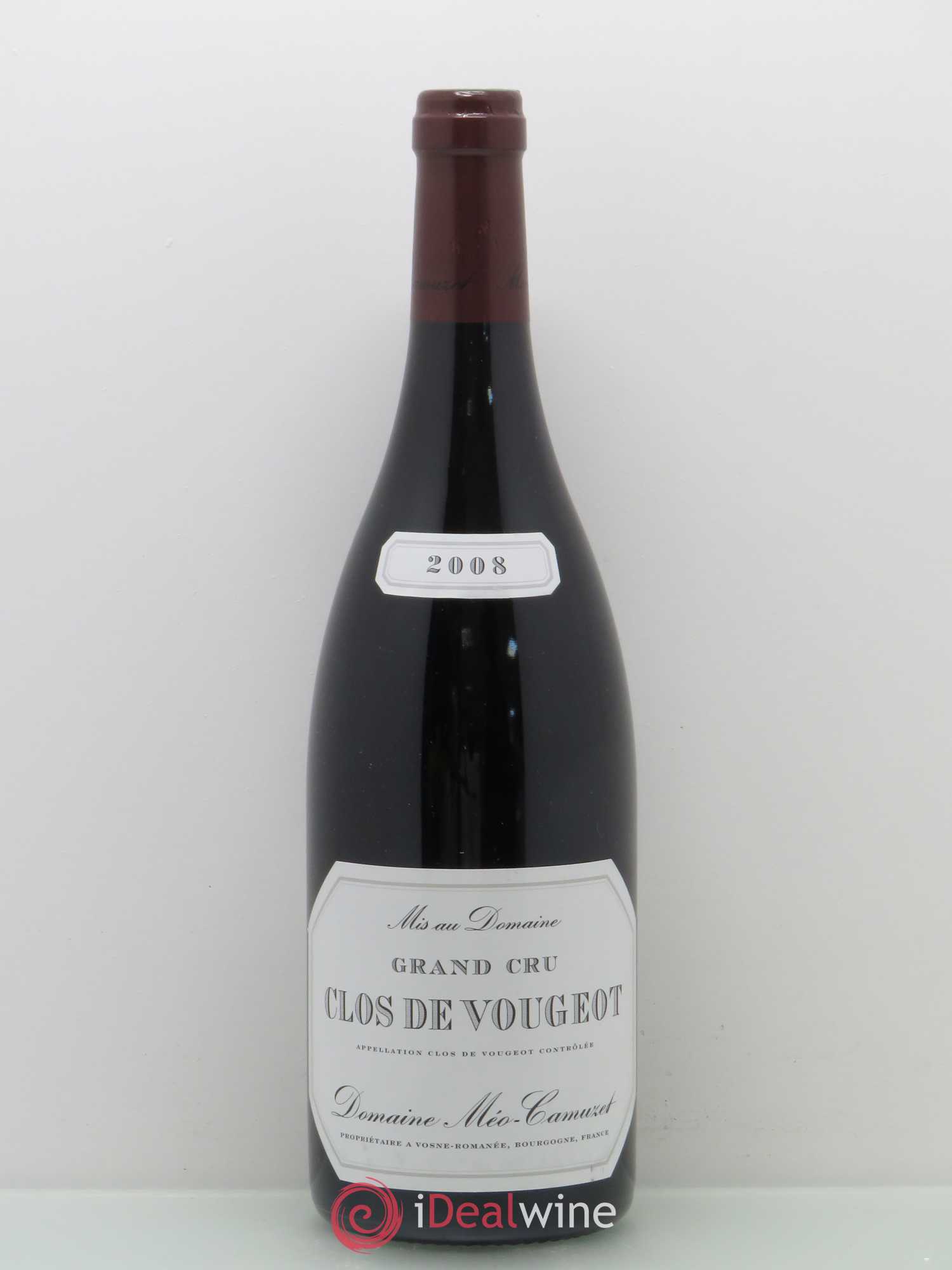 Clos de Vougeot Grand Cru Méo-Camuzet (Domaine) 2008 - Lot de 1 bouteille - 0