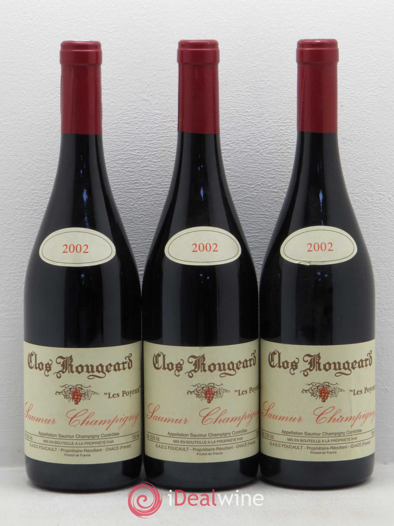 Saumur-Champigny Les Poyeux Clos Rougeard 2002 - Lot de 3 bouteilles - 0