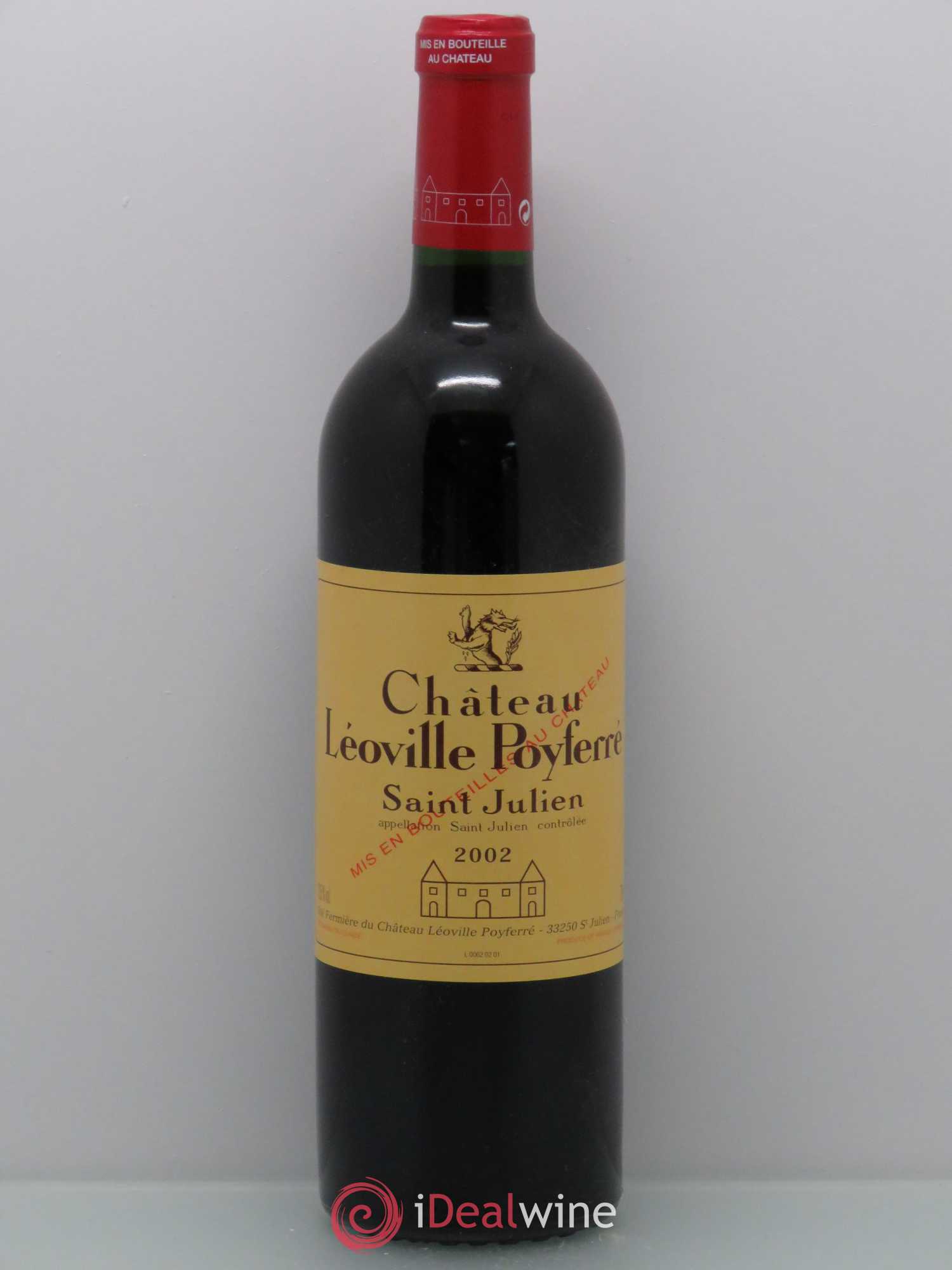Château Léoville Poyferré 2ème Grand Cru Classé (sans prix de réserve) 2002 - Lot de 1 bouteille - 0