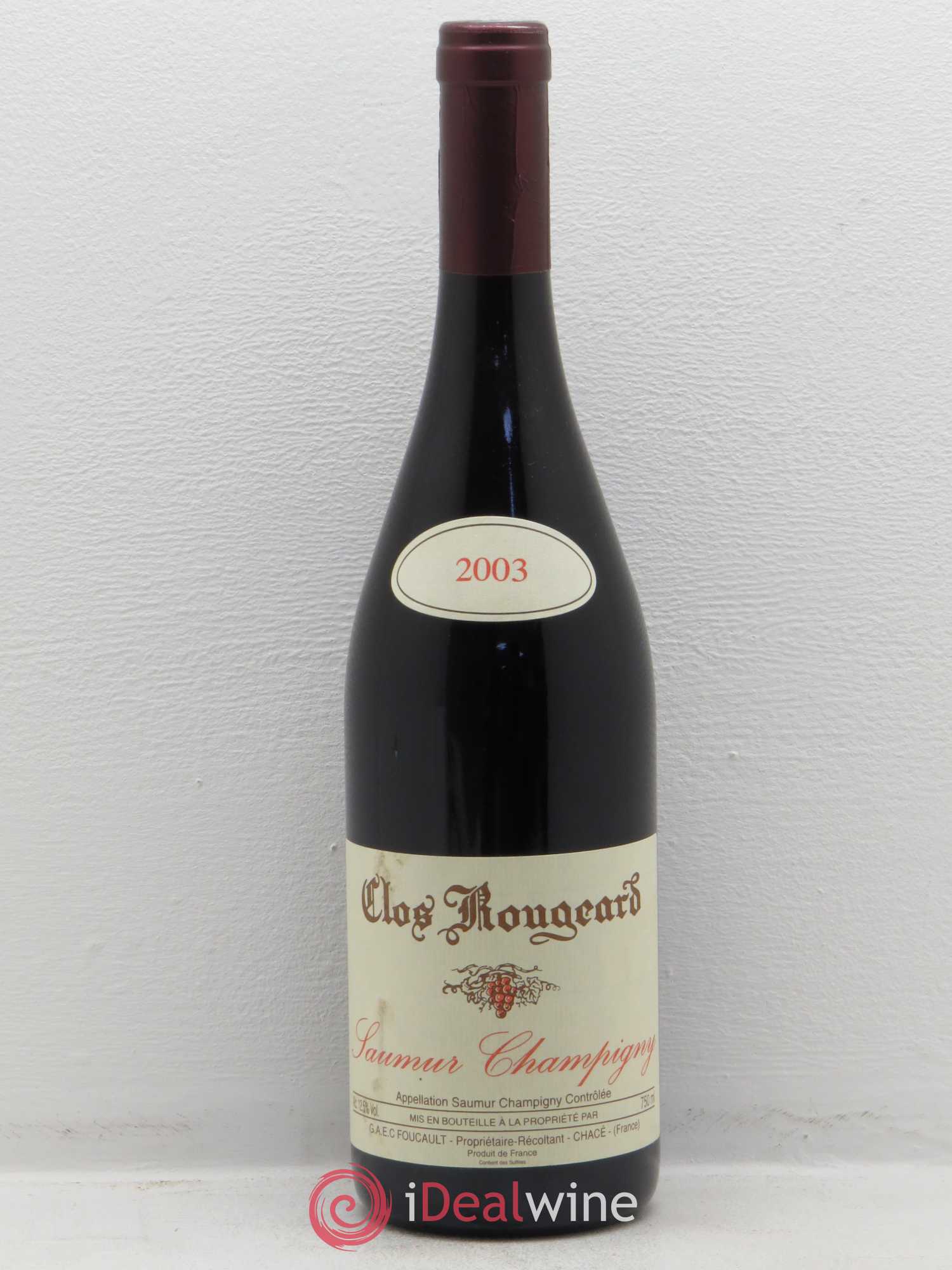 Saumur-Champigny Clos Rougeard (sans prix de réserve) 2003 - Lot de 1 bouteille - 0