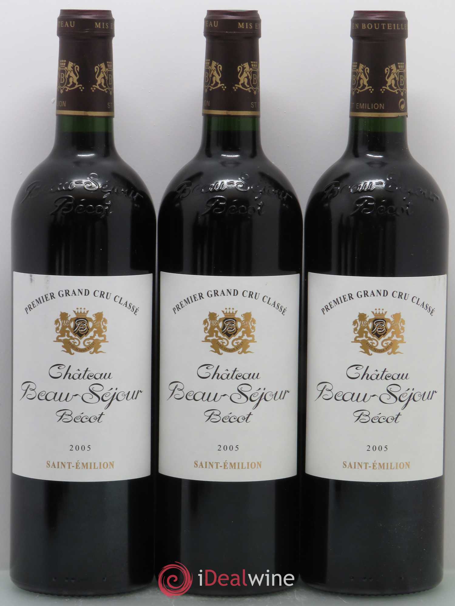 Château Beau-Séjour Bécot 1er Grand Cru Classé B 2005 - Lot de 12 bouteilles - 1