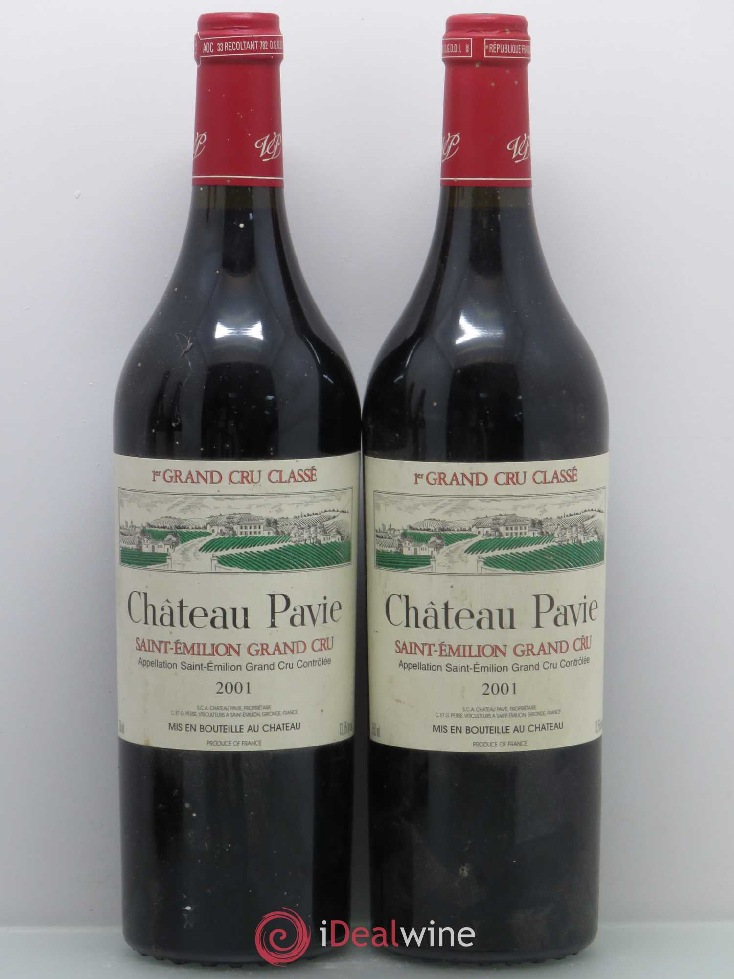 Château Pavie 1er Grand Cru Classé A 2001 - Lot de 4 bouteilles - 1