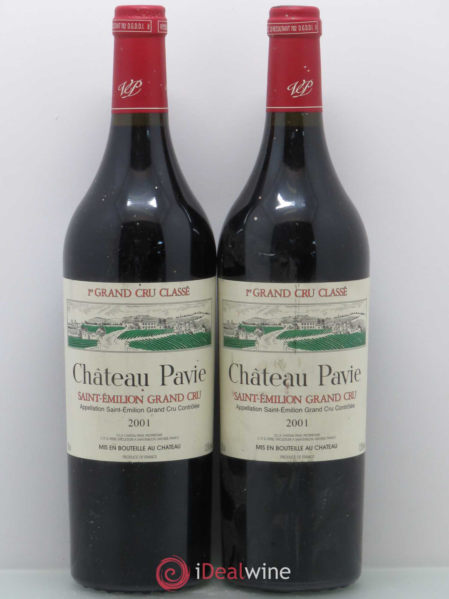Château Pavie 1er Grand Cru Classé A 2001 - Lot de 4 bouteilles - 2