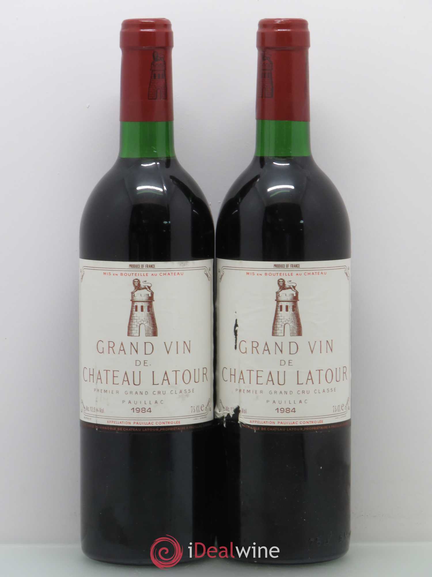 Château Latour 1er Grand Cru Classé (sans prix de réserve) 1984 - Lot de 2 bouteilles - 0